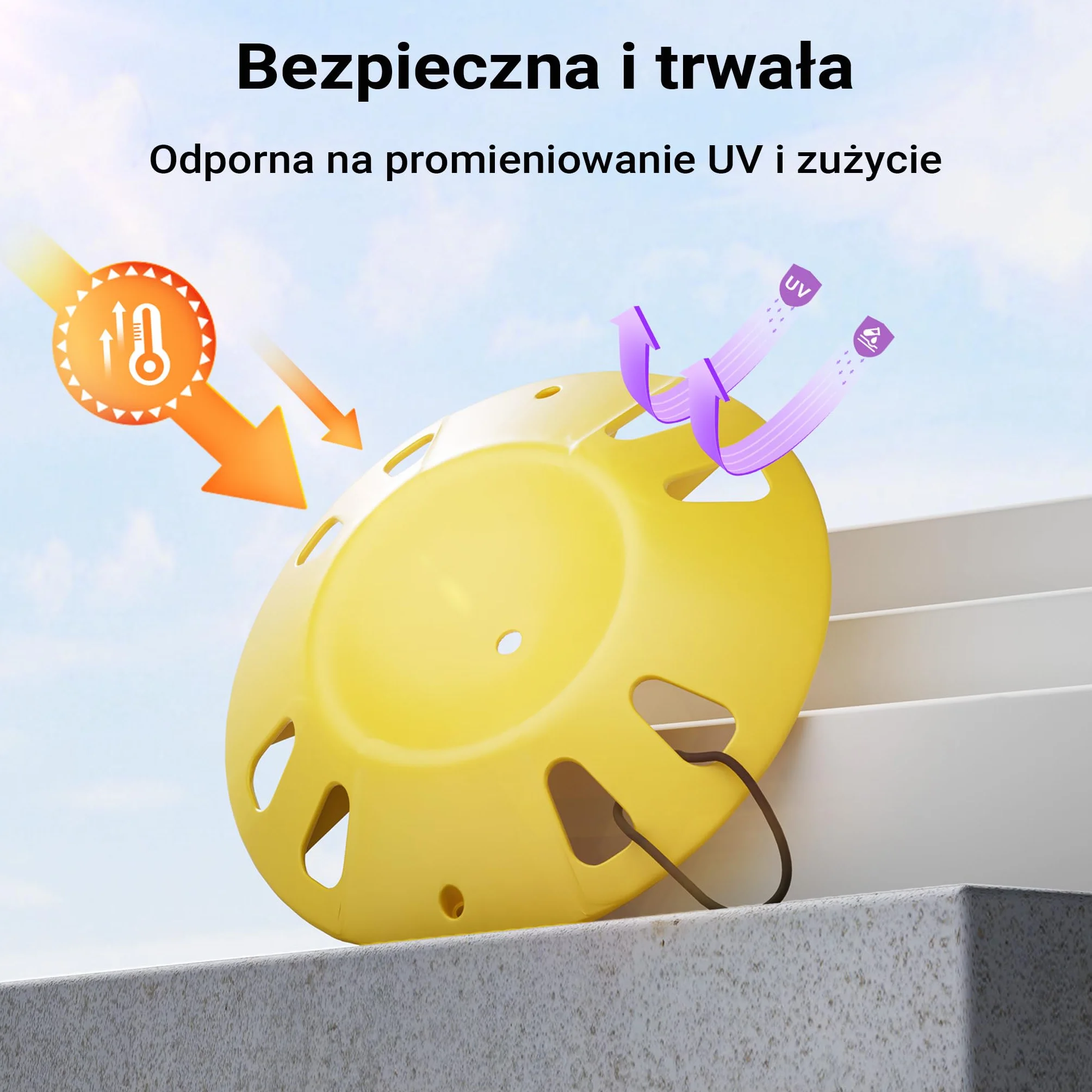 Wiltec Okrągły klin pod koło podporowe 305 mm do 1995 kg, z uchwytem, podkładka HDPE dla kół do Ø 150 mm pod koła przyczepy kempingowej, kampera