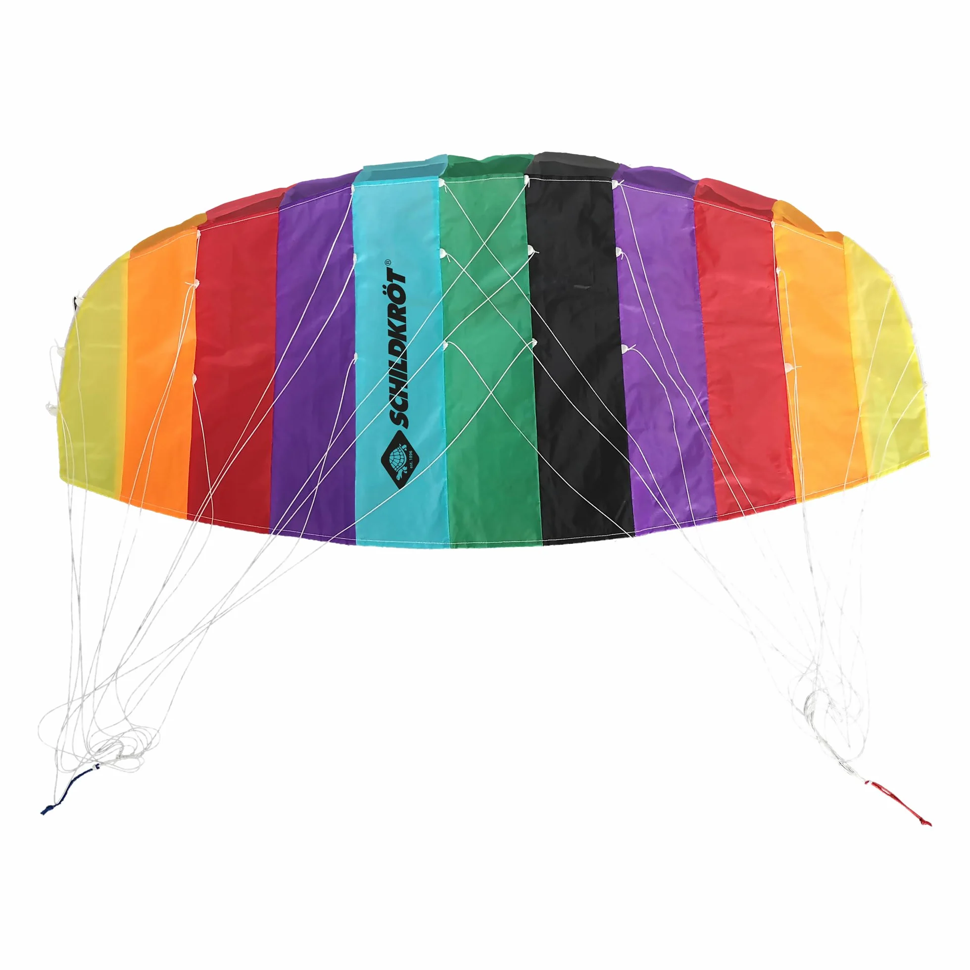 Schildkröt Dual Line Sport Kite, dwupoziomowa mata do kierowania, w zestawie sznurki poliestrowe 25 kp, 2 x 25 m na nawijarce z pętelkami, 3-6 Beaufort