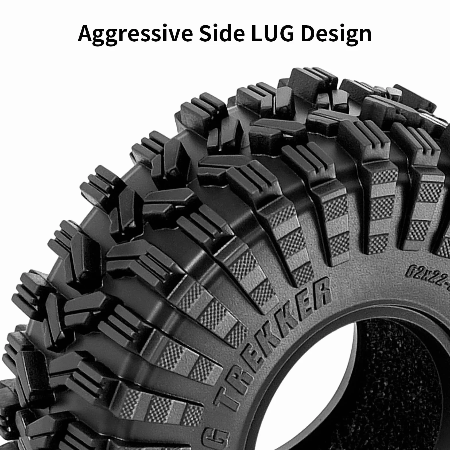 INJORA Opona Beadlock 1,0" Beadlock Sat -3,78 mm offset do 1/18 1/24 RC Crawler Auto Axial SCX24 FMS FCX24 TRX4M, srebrna (W1004-T1014)