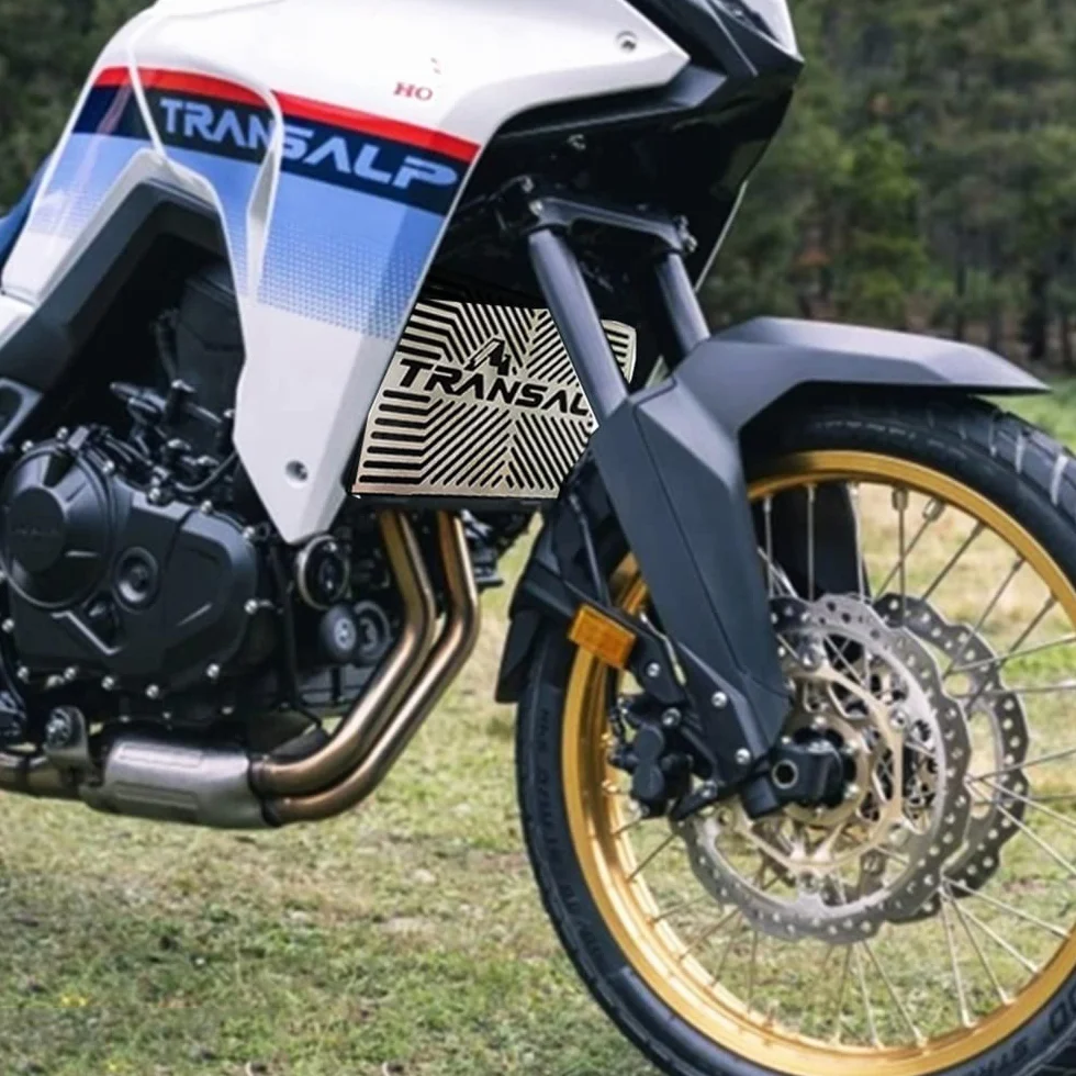Osłona chłodnicy Honda TRANSALP XL750 2023, siatka ochronna srebrna