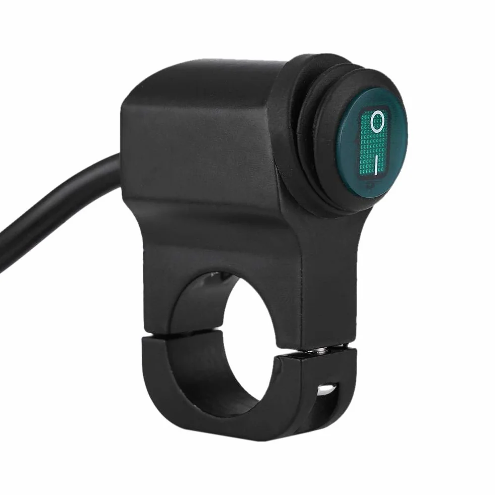 Przełącznik na kierownicę motocykla 22mm wodoodporny 12V