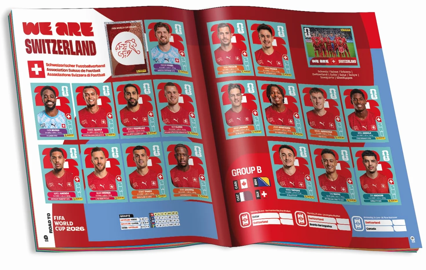 Panini FIFA World Cup 2026 album z naklejkami, wielokolorowy