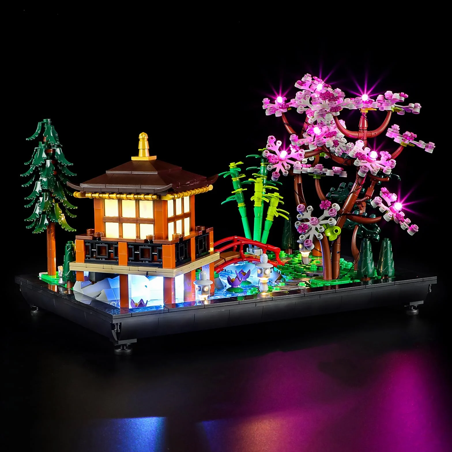 GEAMENT Oświetlenie LED Kompatybilne z LEGO Zaciszny ogród Icons 10315 Model do Składania Klocków (Zestaw Modeli Niezawarty)