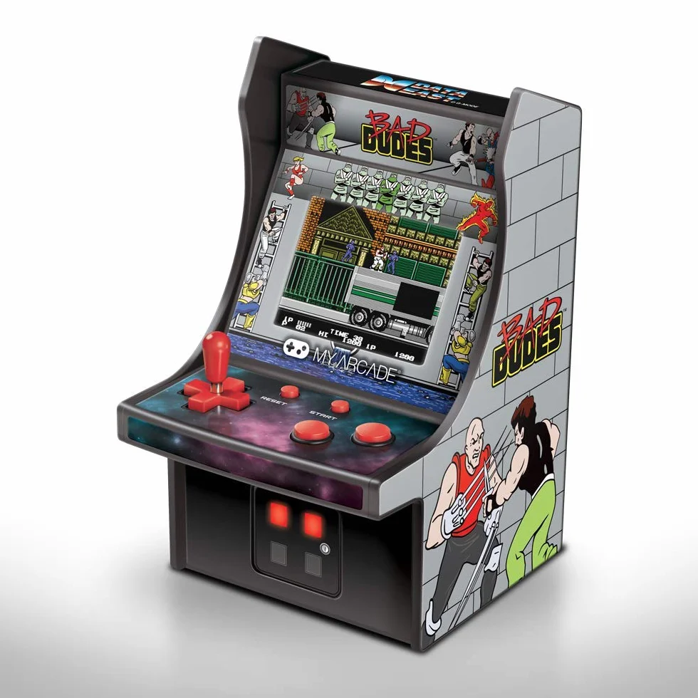 My Arcade DGUNL-3214 Bad Dudes Micro Player Arcade Machine - 6 Inch Collectable