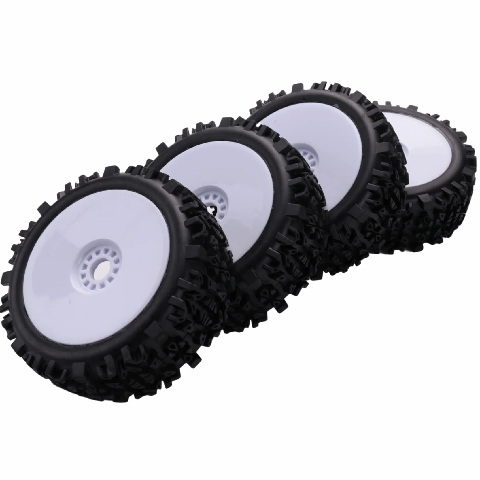 4 x 17 mm piasty koła felga i opony głębokie zęby do 1/8 Offroad RC Team Hobao