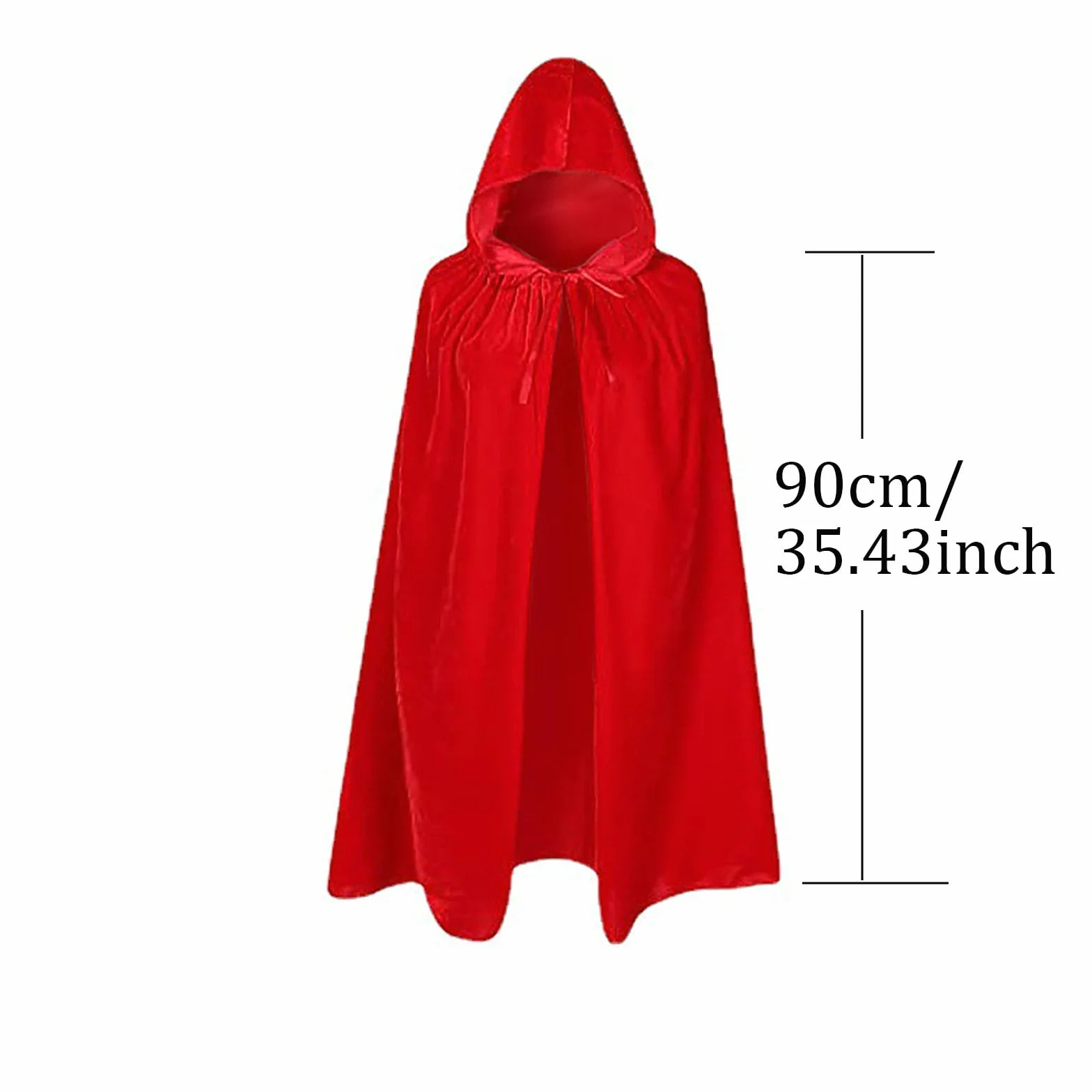 czerwona peleryna z kapturem, dziecięca peleryna wampira, płaszcz unisex z kapturem na Halloween, Boże Narodzenie (90 cm), płaszcz halloweenowy, fantazyjny kostium dla chłopca i dziewcząt,