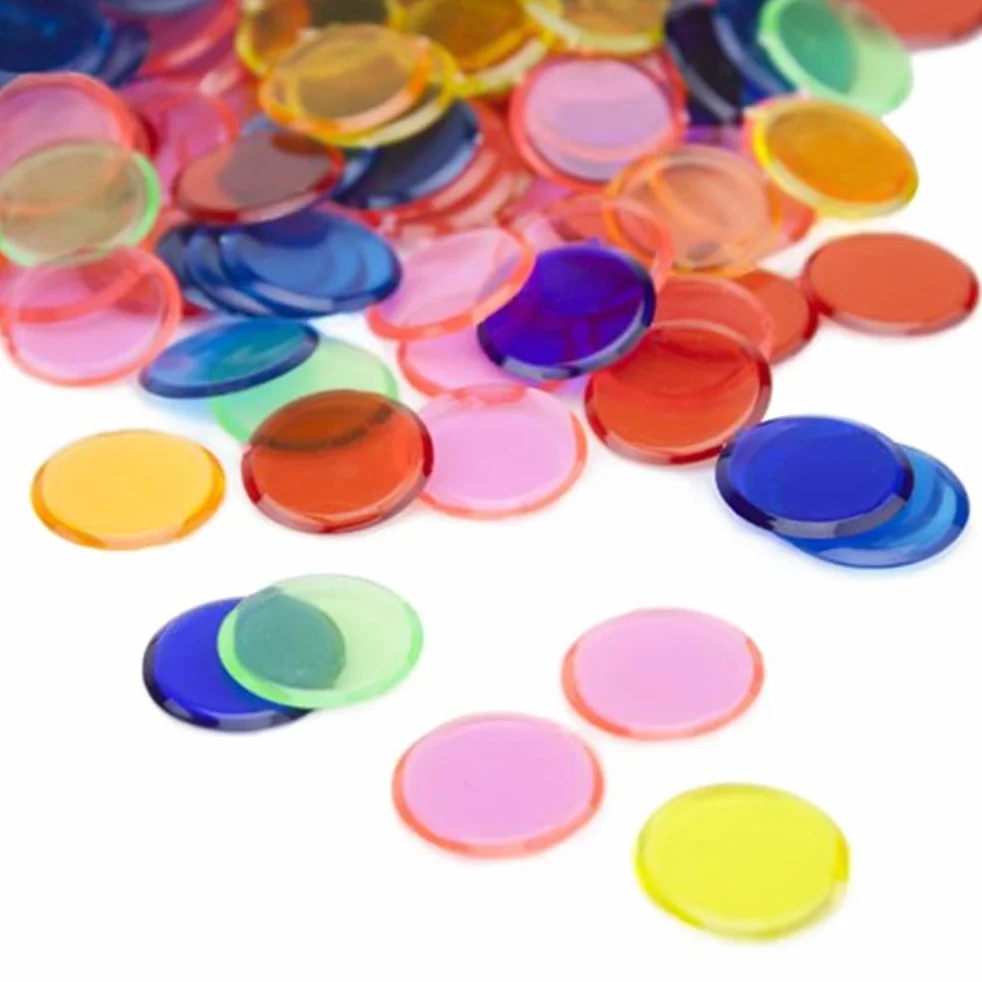 200 sztuk żetonów Bingo, oznaczenie numerów grobowych, żetony z tworzywa sztucznego, przezroczyste kolorowe Bingo i torba flanelowa, plastikowe liczniki z kolorowymi żetonami