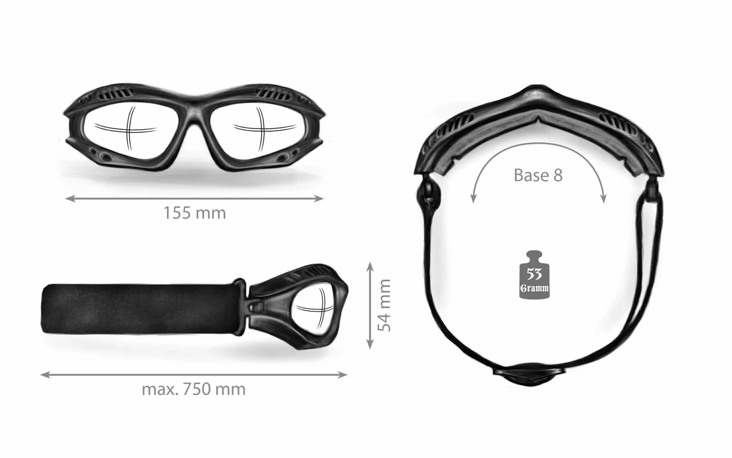 Helly® – nr 1 Bikereyes® okulary motocyklowe, przyciemniane | wiatroszczelne, wyściełane, odporne na zaparowanie, szkło hartowane HLT® | najwyższy komfort noszenia podczas długich wyjazdów | okulary