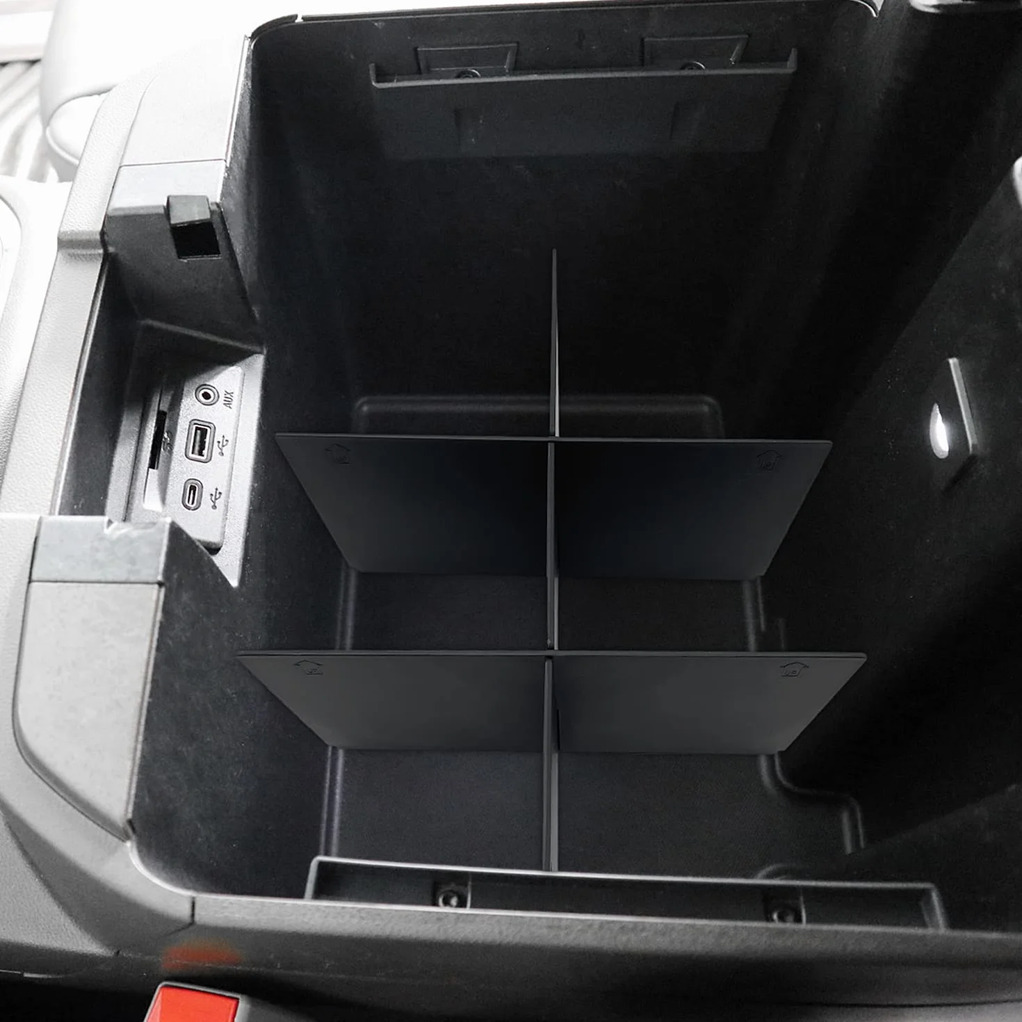 Kompatybilny z Chevy Silverado 1500 Akcesoria/GMC Sierra 1500 2019-2022 Konsola Środkowa Organizer Taca Pasuje do 2020-2022 Silverado/Sierra 2500 HD/3500 HD - Tylko pełna konsola