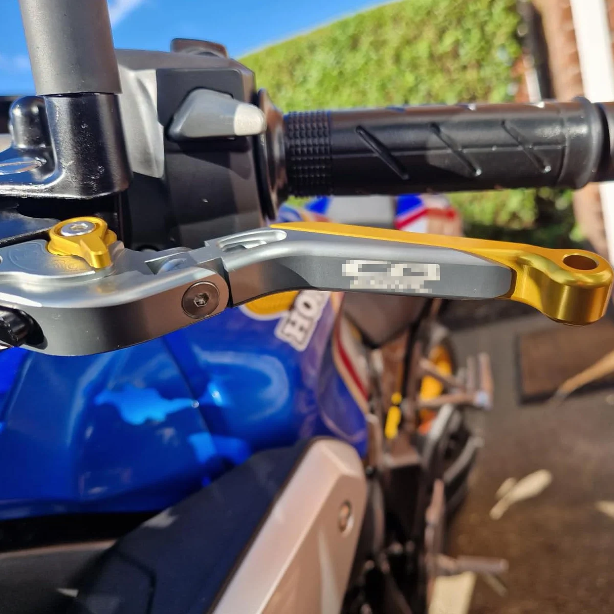 Motocykl Guzzi Stelvio Dźwignia Sprzęgła Hamulca Składana Wysuwana Stop Aluminium CNC Niebieski