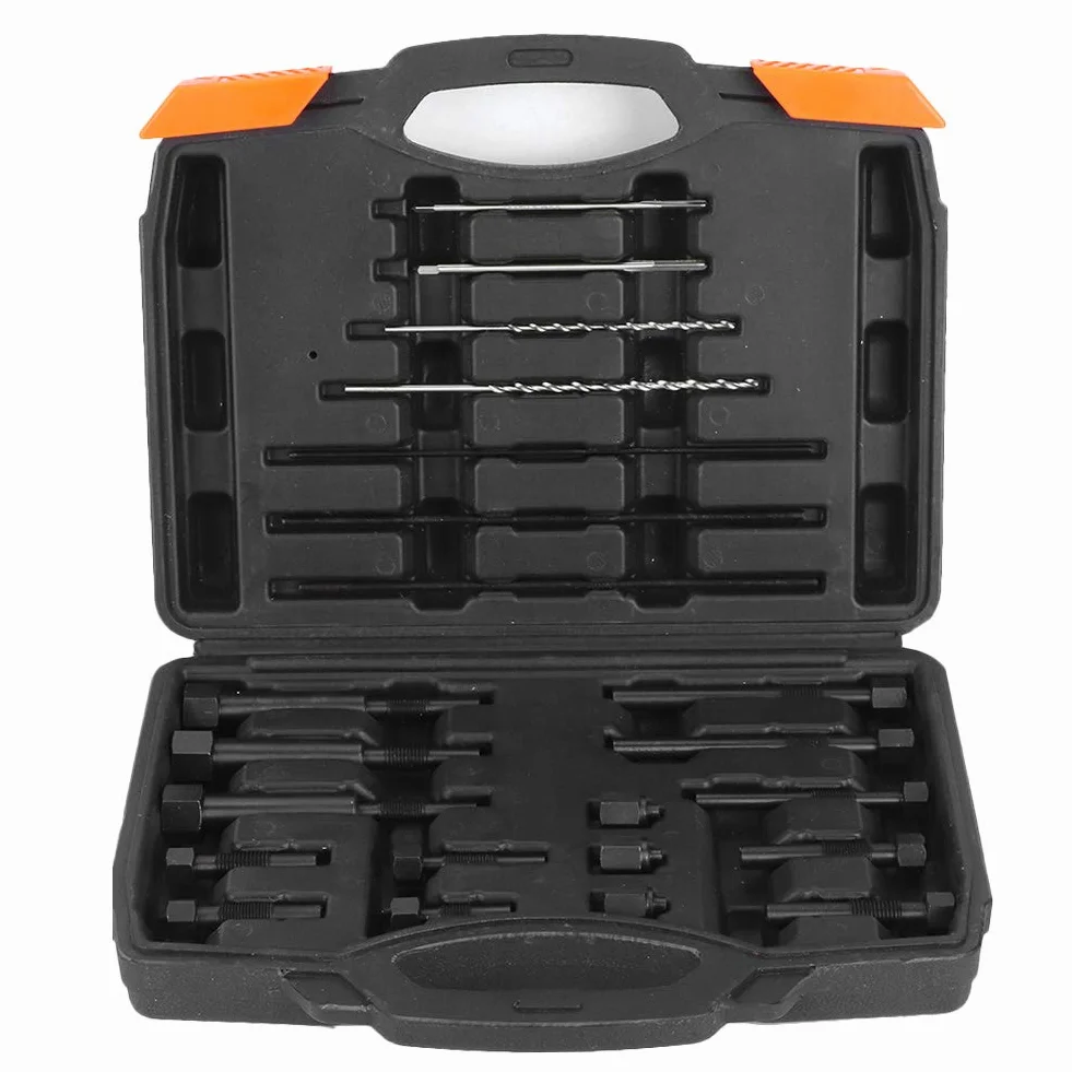 Elektrody glow wtyczki Zestaw do usuwania Profesjonalny 22PCS M8 M10 GLOW Wtyczka Ekstraktor Wyciągnięcie Zestaw narzędzia do przechowywania dla mechaniki naprawy silnika Stalowe