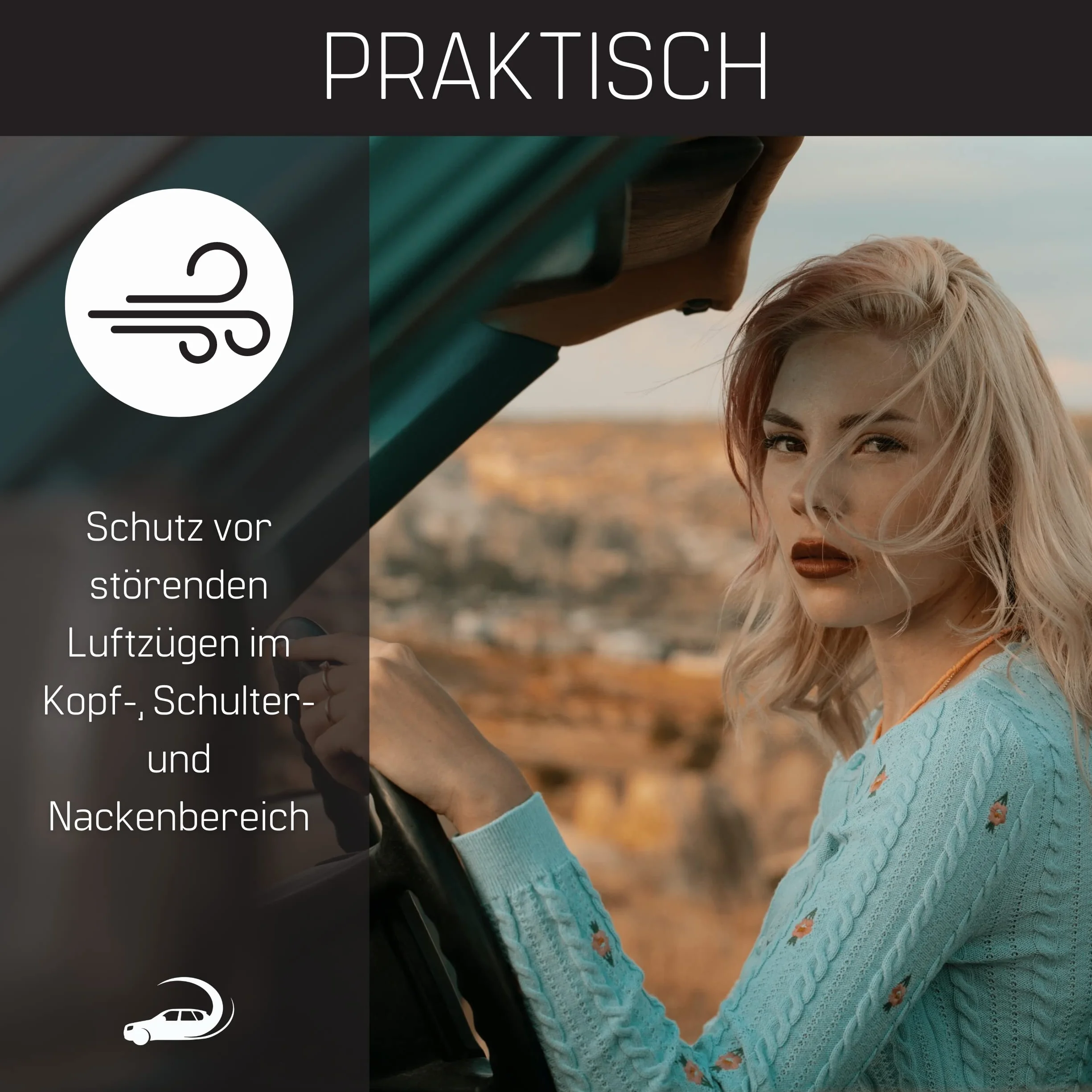 Deflektor wiatru Mercedes SL R129 1989-2001 Czarny