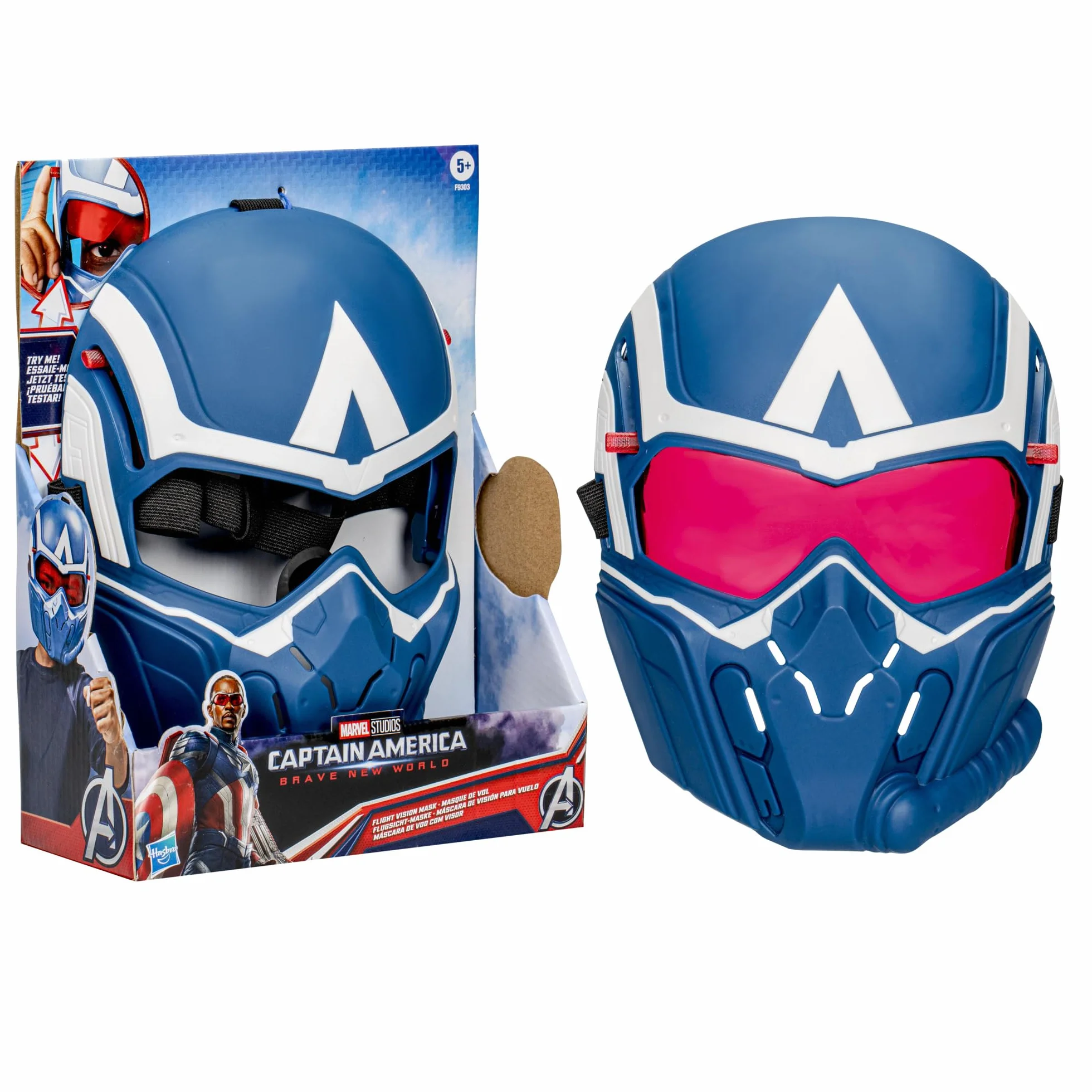 Maska do latania z filmu wytwórni Marvela Captain America Brave New World, zabawka do odgrywania ról