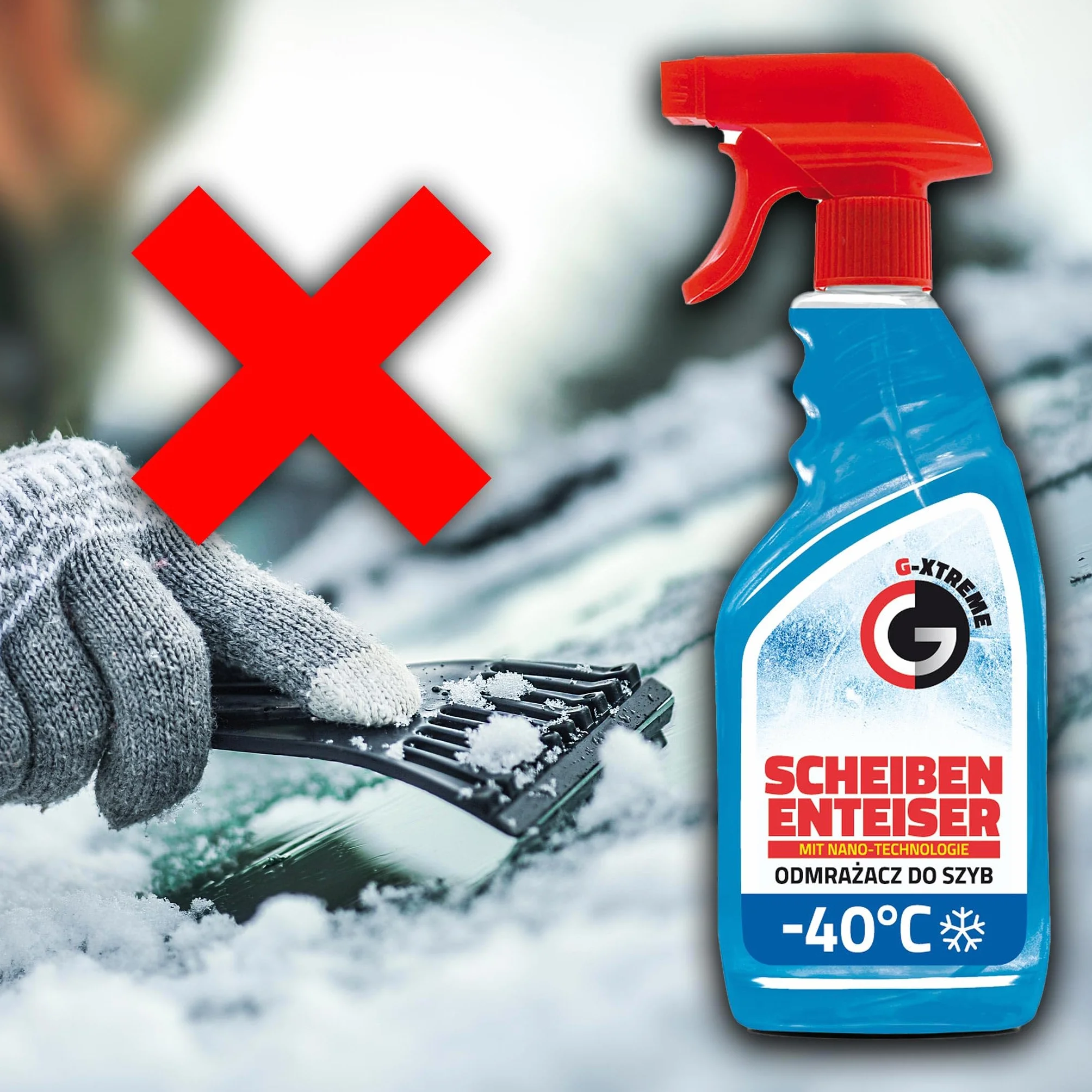 Gamix Odmrażacz do szyb z nanotechnologią spray 500 ml do -40°C