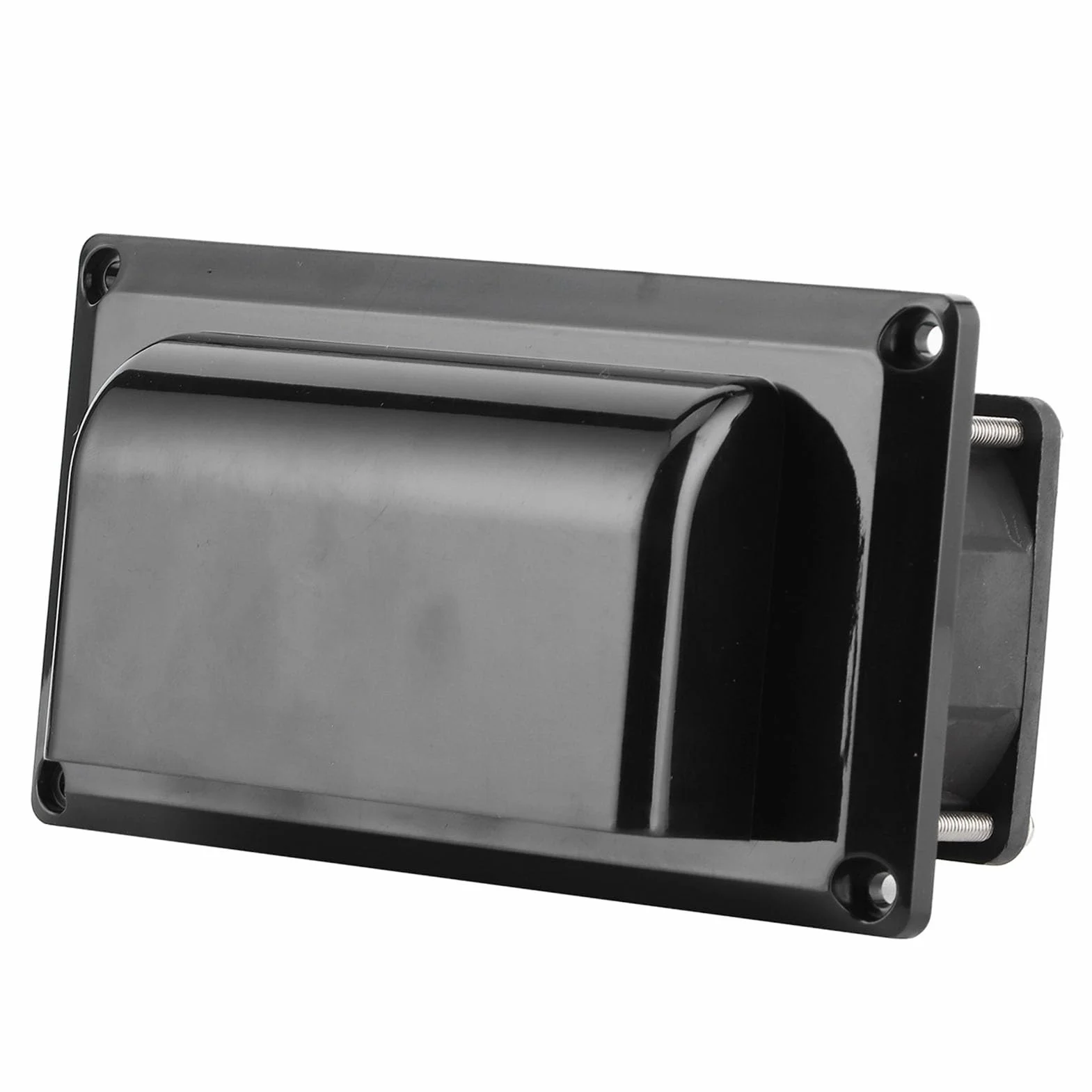12V Boczny Nawiewnik Wentylacyjny Wentylator Wyciągowy Przyczepa Kempingowa RV, Biały, ABS, 25W, Uniwersalny do Wszystkich Otworów Dachowych, Niski Poziom Hałasu, z siatką Wewnątrz