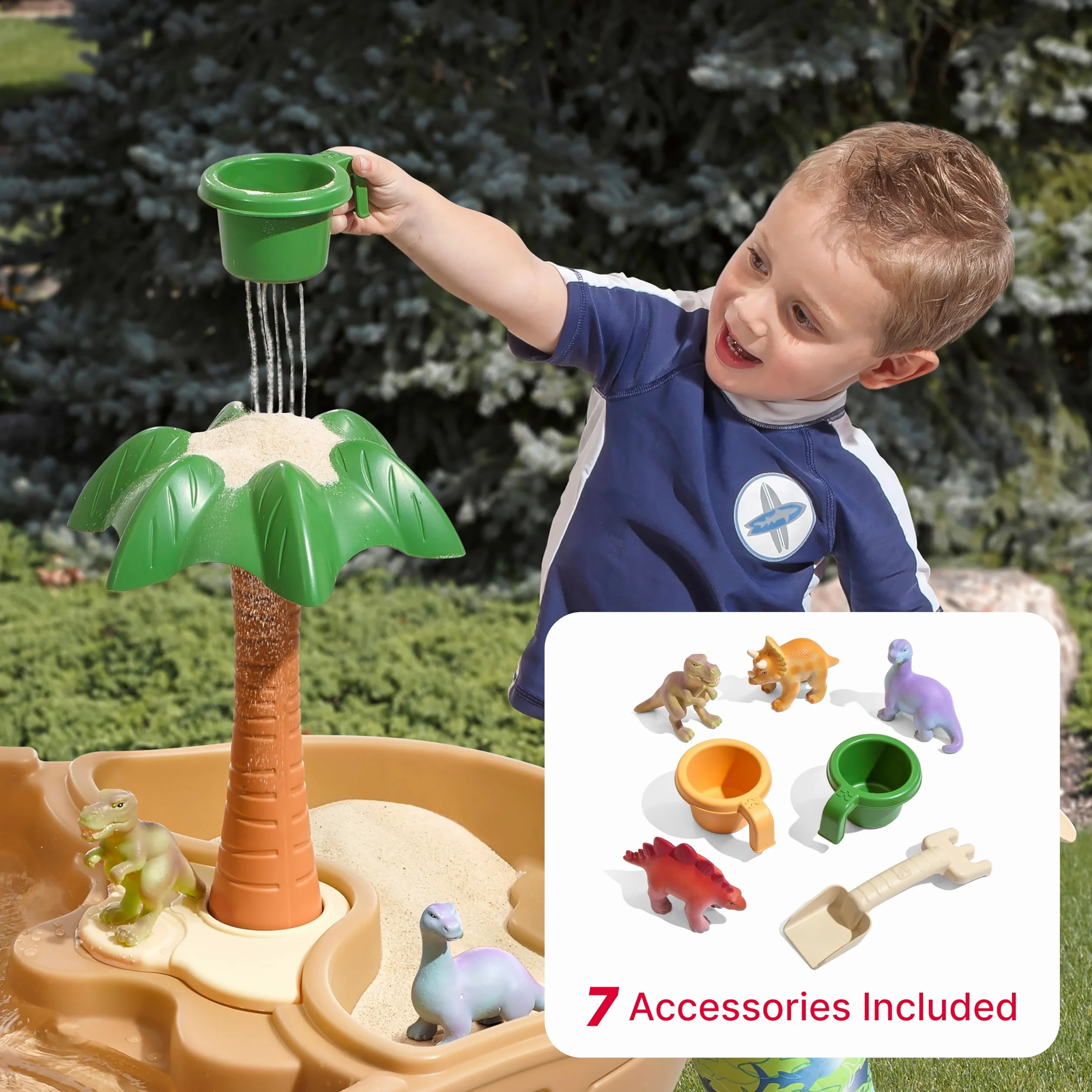 STEP 2 874500 Dino Dig Sand & Water Table, Brown
