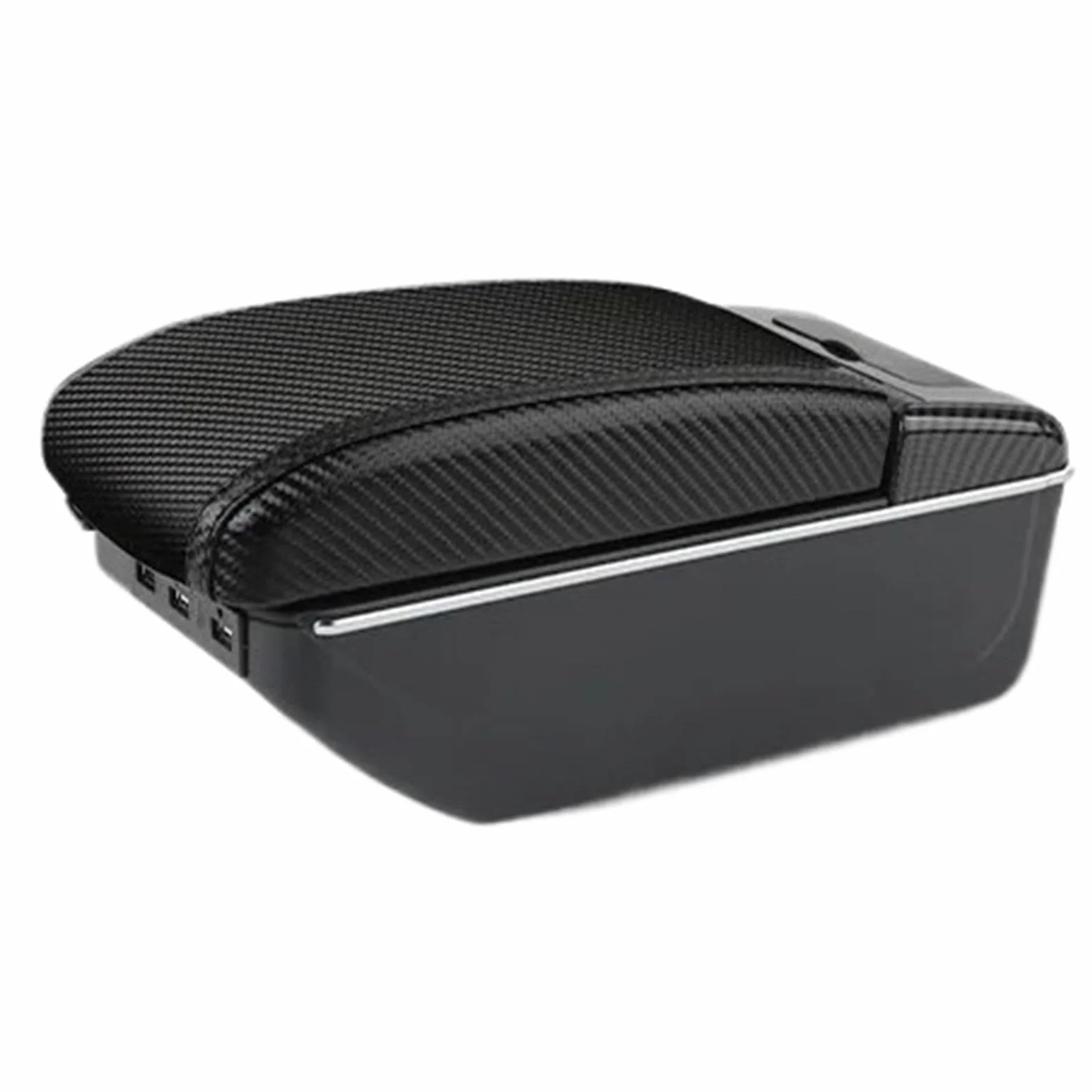 pokrowiec na podłokietnik Ochrona Podłokietnika Pasuje do Suzuki Pasuje do Swift Konsola środkowa Podłokietnik Skrzynka PU Skóra Auto Konsola środkowa(A2 CF 7USB-BK line)