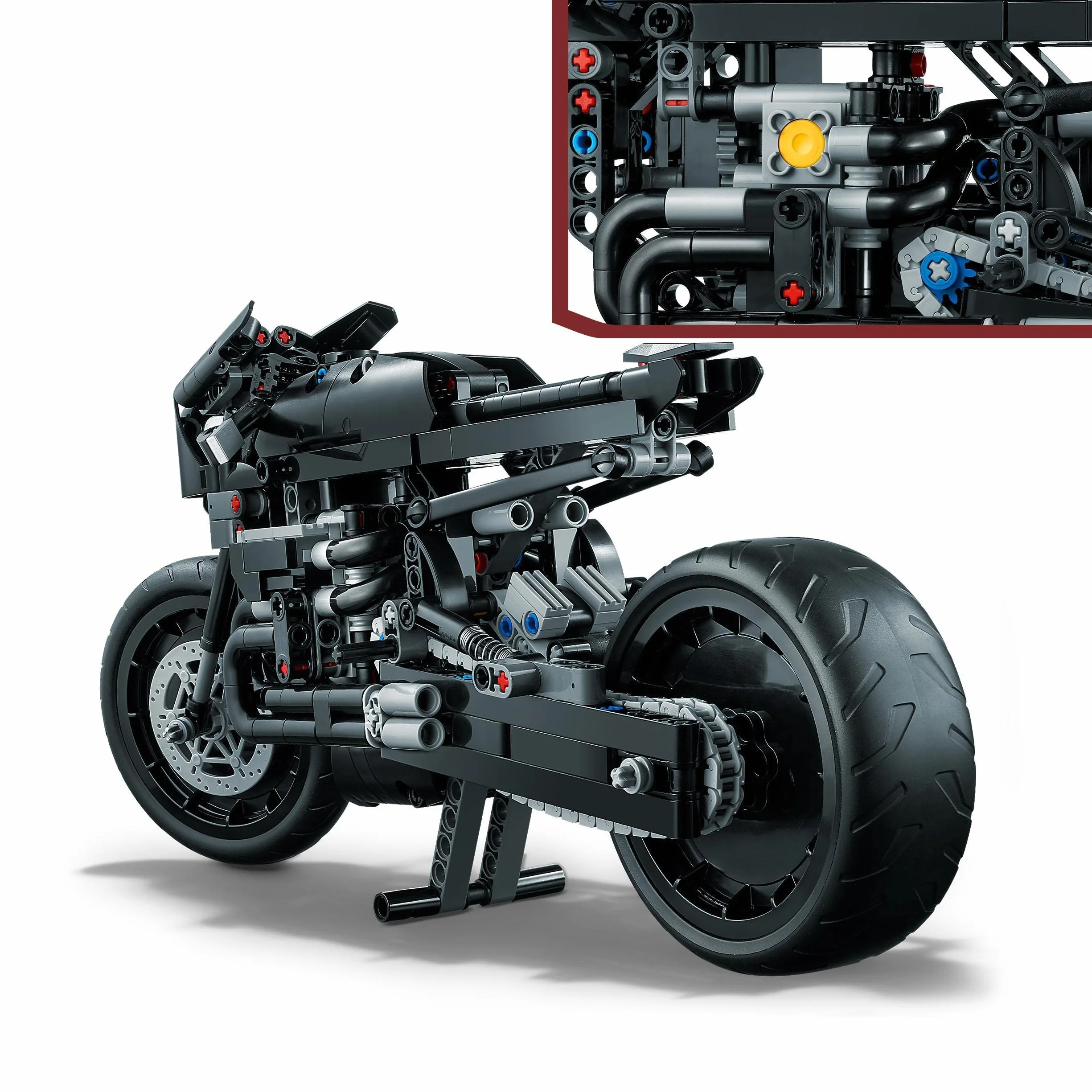 LEGO 42155 Technic BATMAN — BATMOTOR, Motocykl Zabawka dla Dzieci, Model do Zbudowania Motoru Batmana z Klocków, Kultowy Pojazd Superbohatera z filmu 2022
