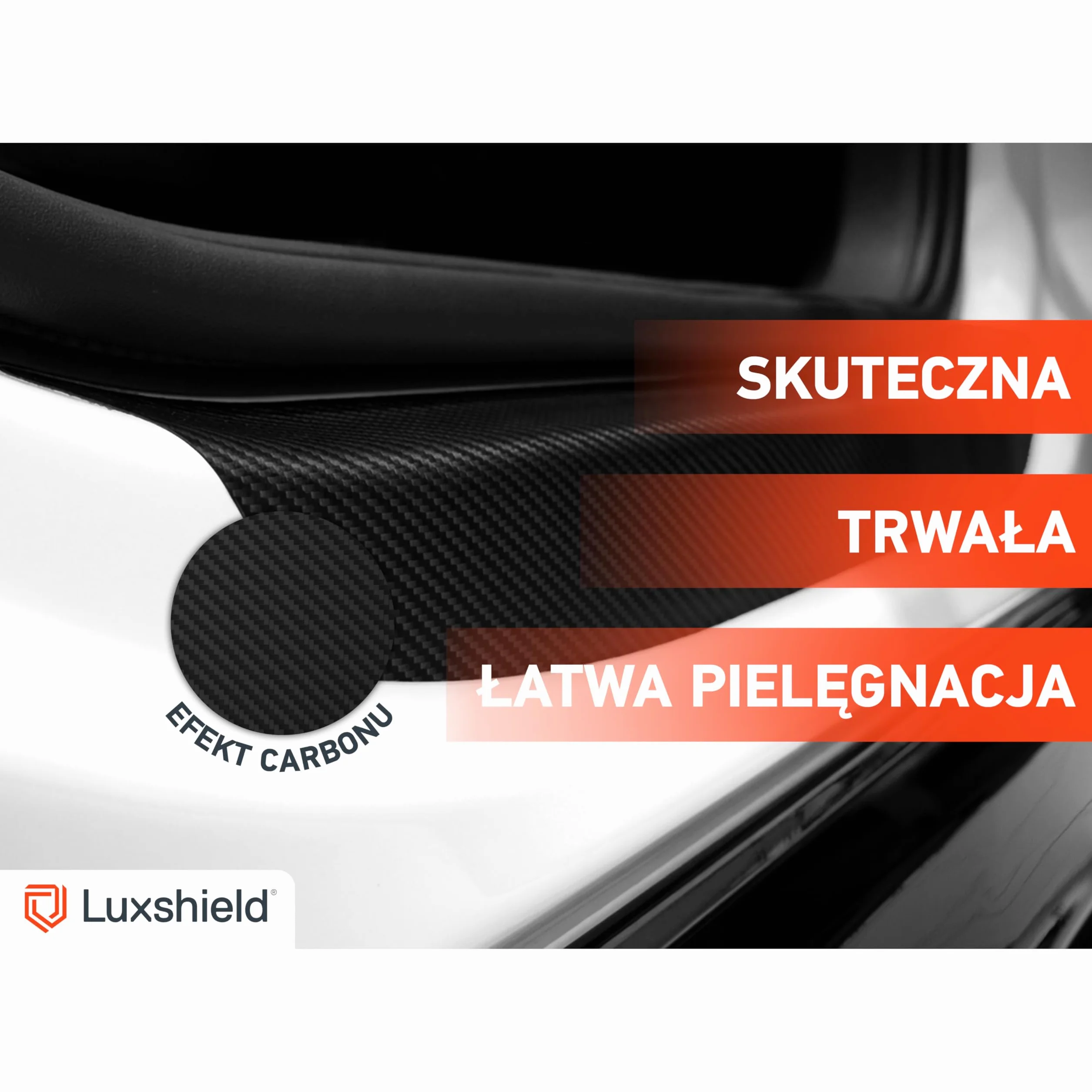 Luxshield folia ochronna progów kompatybilny z Renault Austral I 2022-2026 czarny karbon