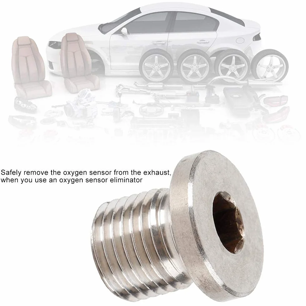 EBTOOLS do osłony sondy lambda metalowy korek migawki tlenu, lambda M12 sonda M12 1,25 mm O2 tlen Cap do Bang Moto akcesoria samochodowe