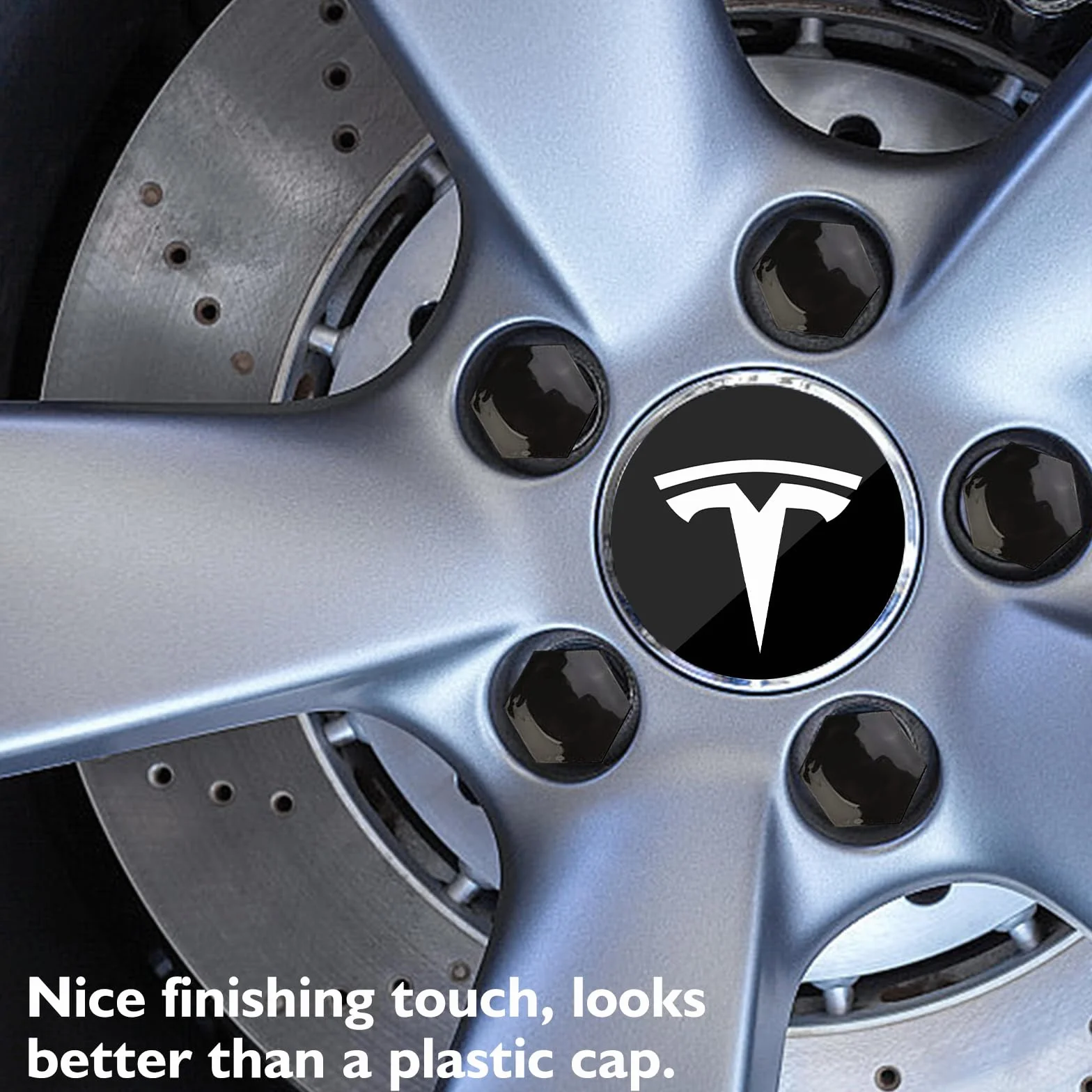 LEKEFETO Zestaw kołpaków Center do Tesla Model 3, Model Y, Model X, Model S