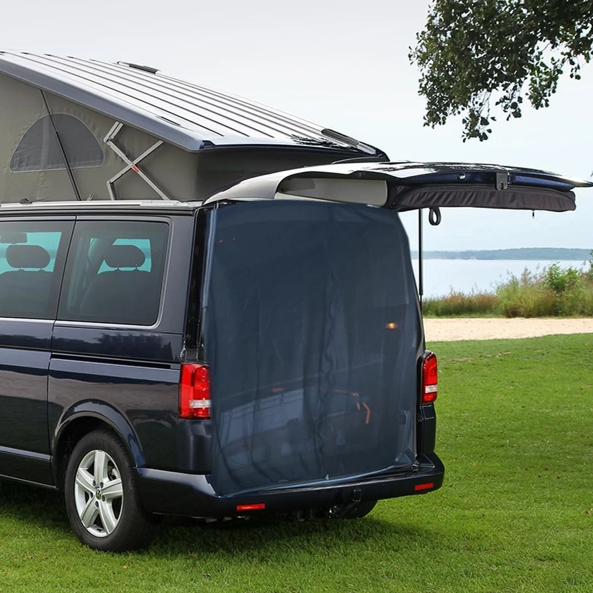 Stojak na tylną klapę VW T5 T6 T6.1 California czarny aluminium