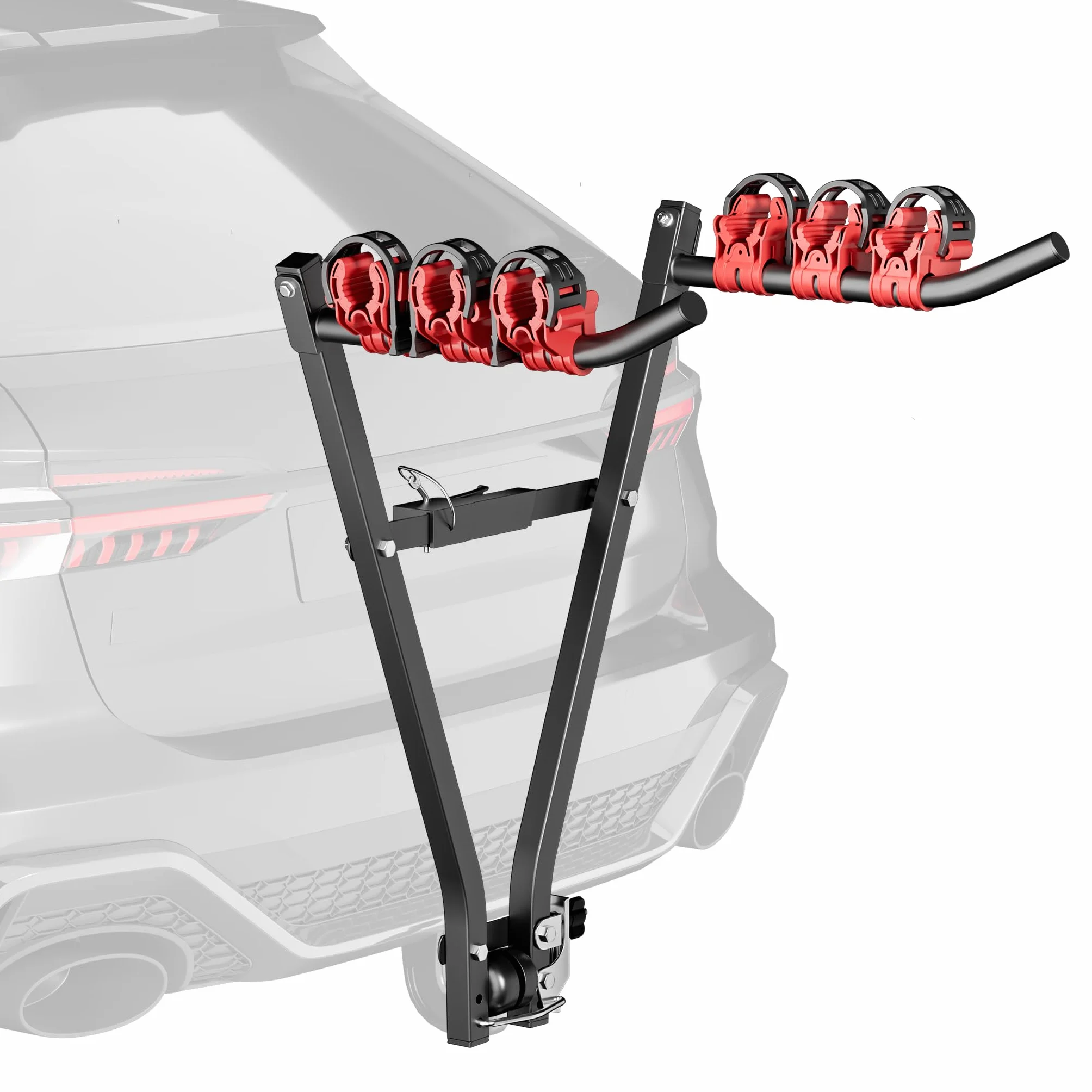Wiltec Bagażnik rowerowy na 3 rowery na hak holowniczy 45 kg stal Q235