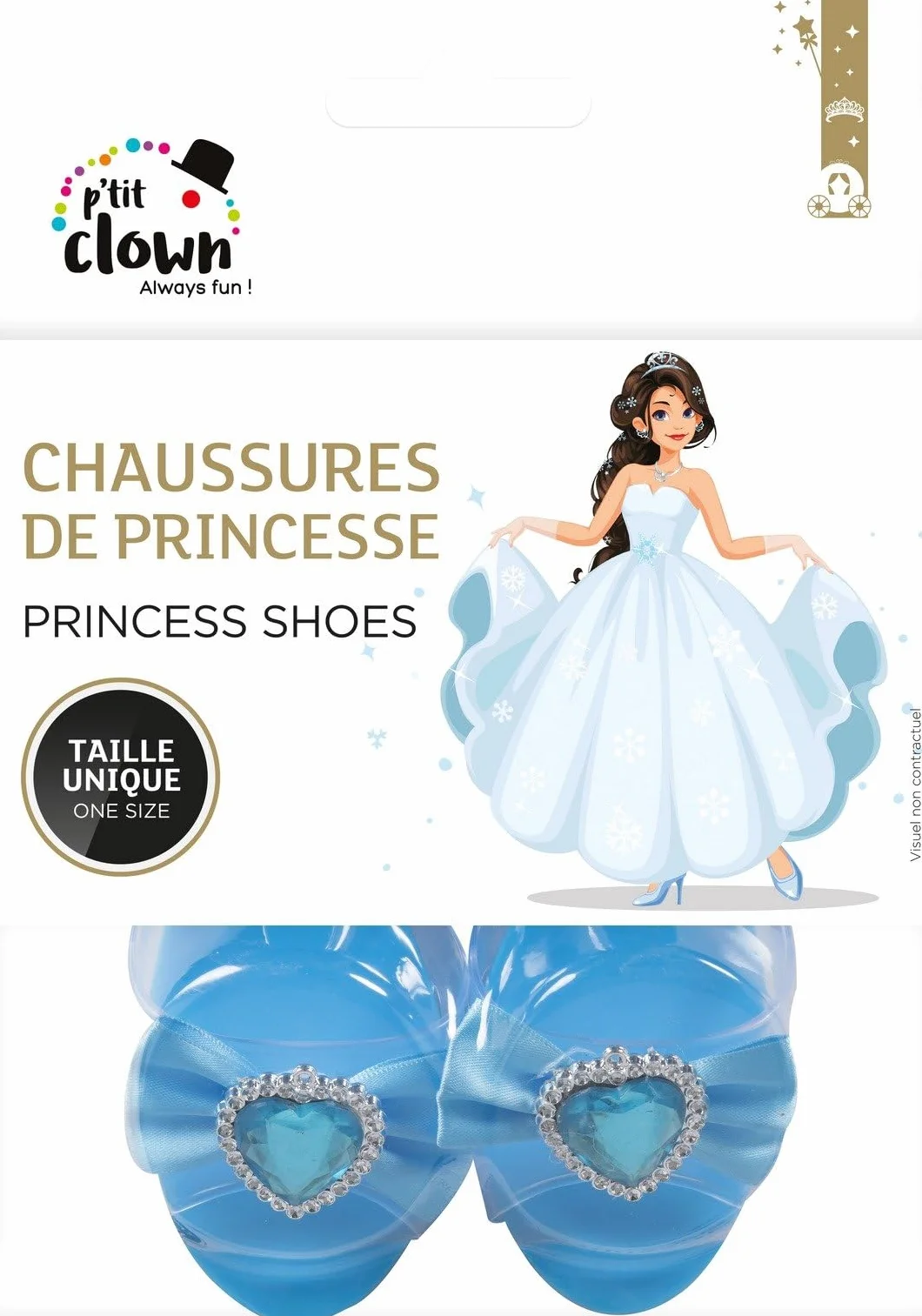 P'tit Clown - 10034 - Buty księżniczki - Plastikowe - Jeden rozmiar - Niebieski