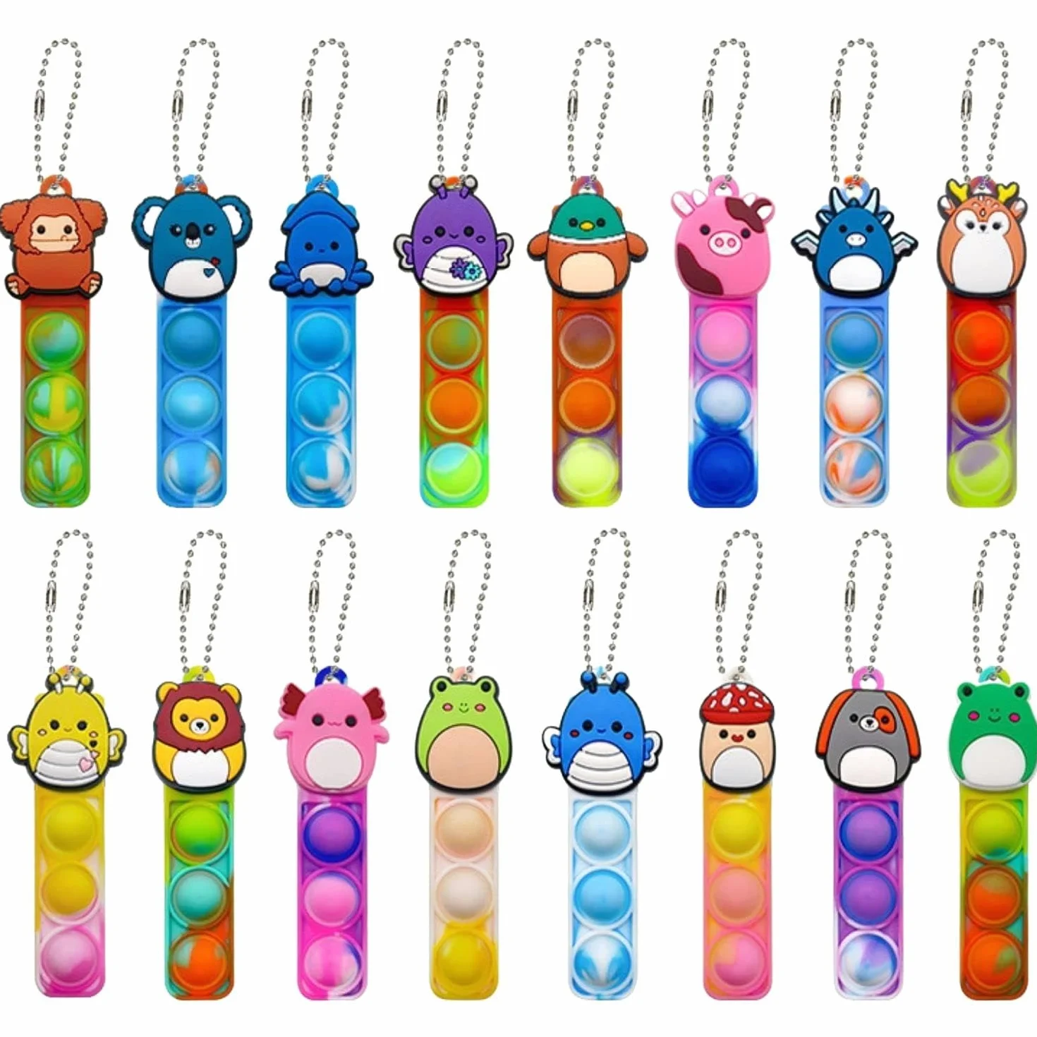 16 sztuk Pop Push It Fidget zabawka