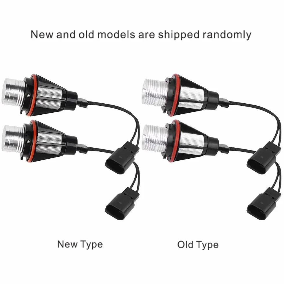 e60 żarówka Anioła, dla BMW Angel Eyes 2 Szt. Samochód Jasny 6000 K 5 W Lampa LED dla E60, E61, E39, E53
