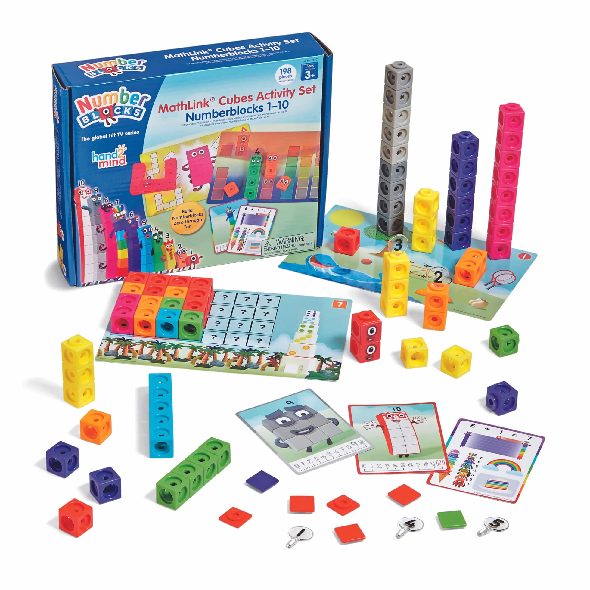 Learning Resources MathLink Kostki Numerbloki 1-10 Aktywność Zestaw