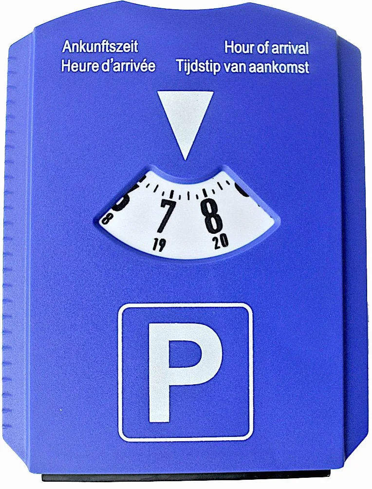 Tarcza parkingowa z żetonem do wózka na zakupy, 3 sztuki, z funkcją skrobaczki