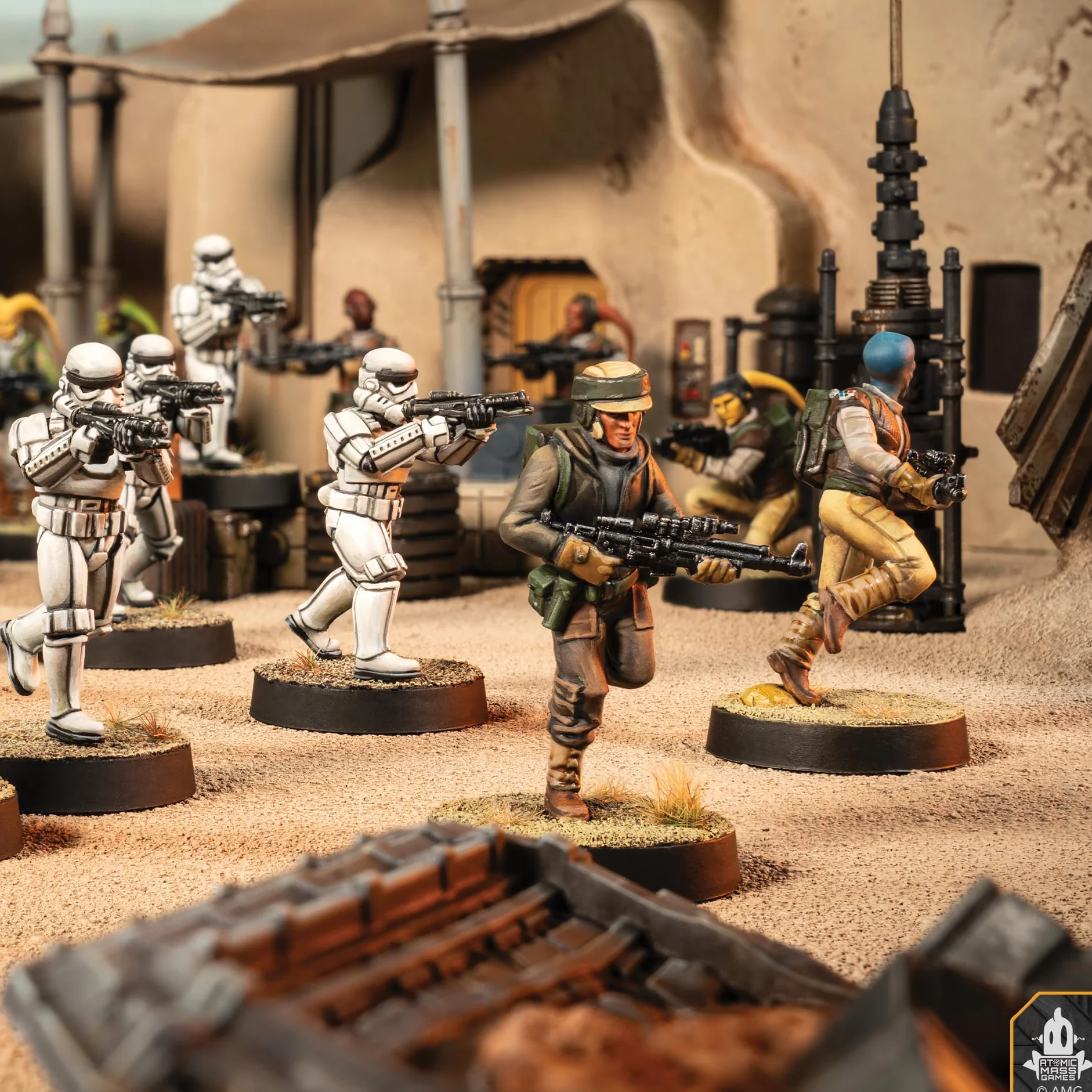 Star Wars Legion Stormtroopers Unit Expansion - Miniaturowa gra stołowa, gra strategiczna dla dzieci i dorosłych, dla dzieci w wieku od 14 lat, 2 graczy, 90 min odtwarzania, wyprodukowana przez Atomic