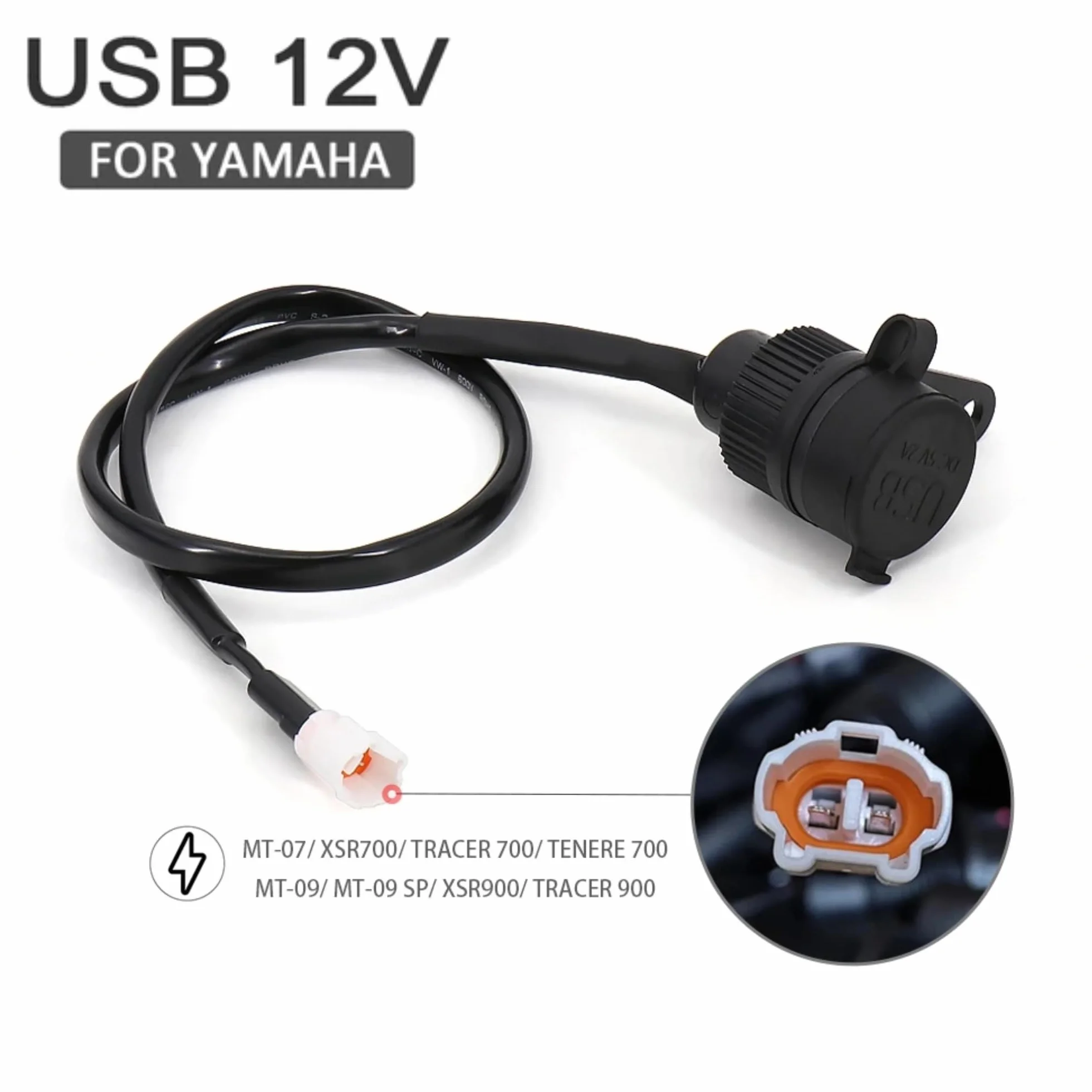 Adapter ładowarki motocyklowej 12V Podwójna USB do Yamaha Tracer MT-07 MT-09
