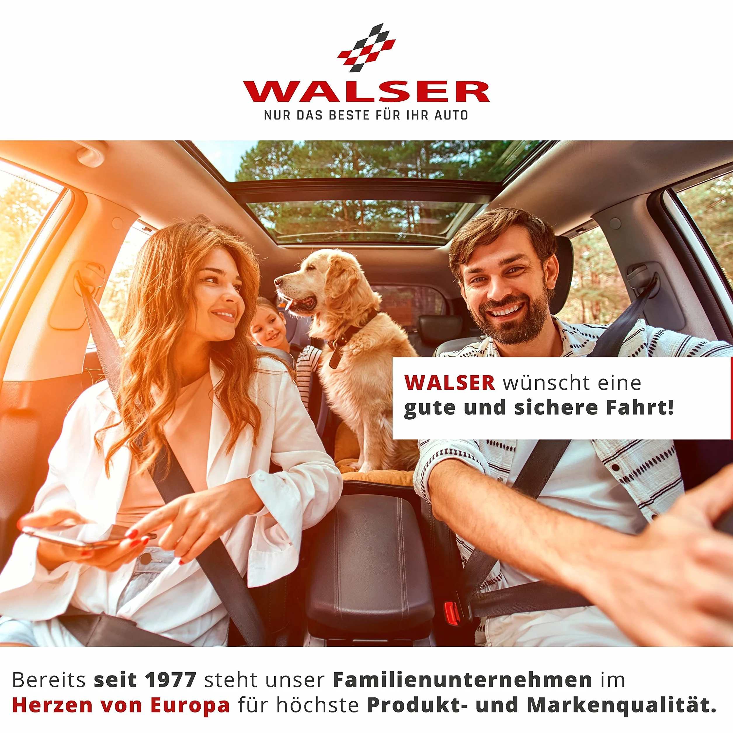 Walser Luxor uniwersalna nakładka na fotel samochodowy na tylne siedzenie z powłoką antypoślizgową