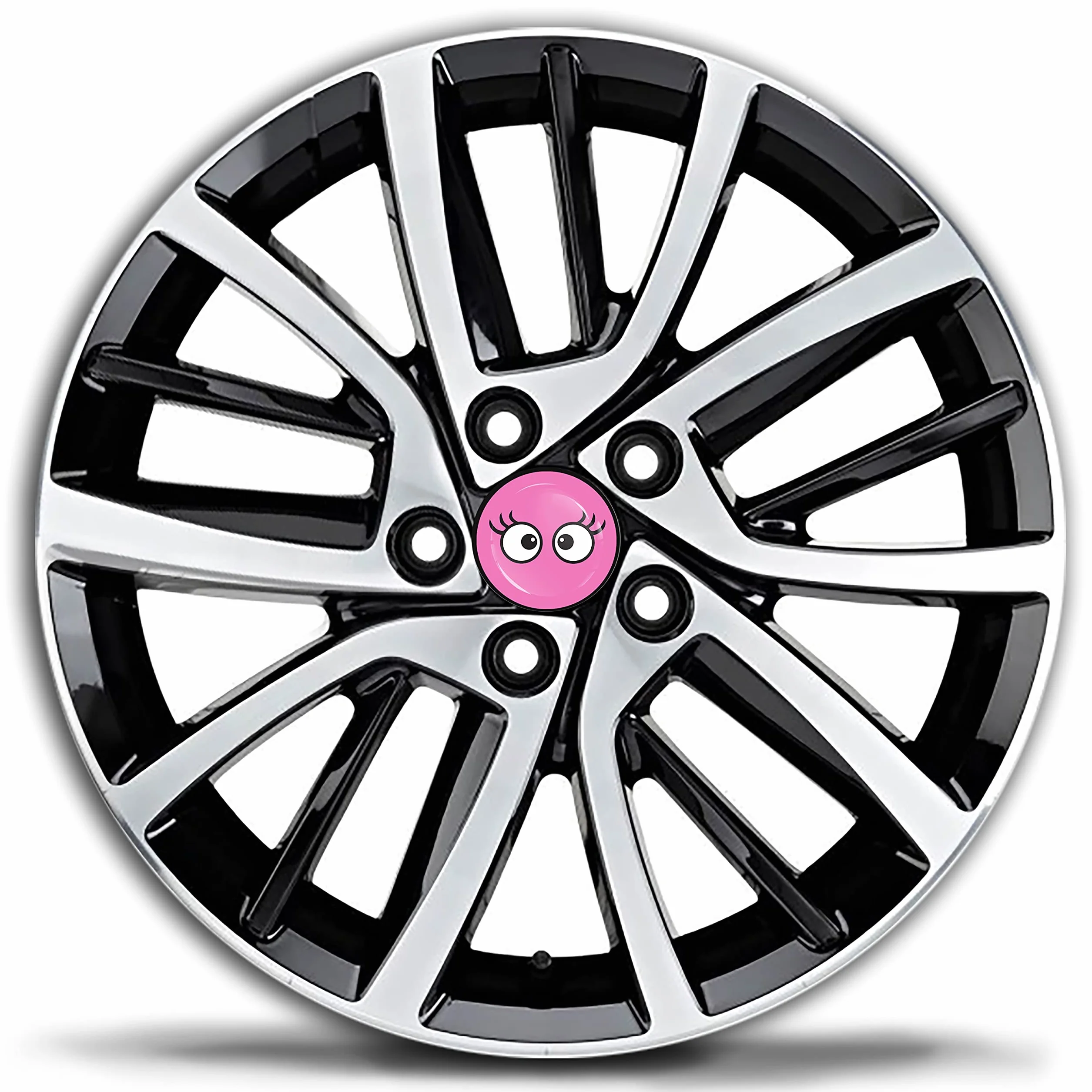 Uniwersalne Kołpaki na Felgi Aluminiowe Czarne 4 x 60 mm CX 44