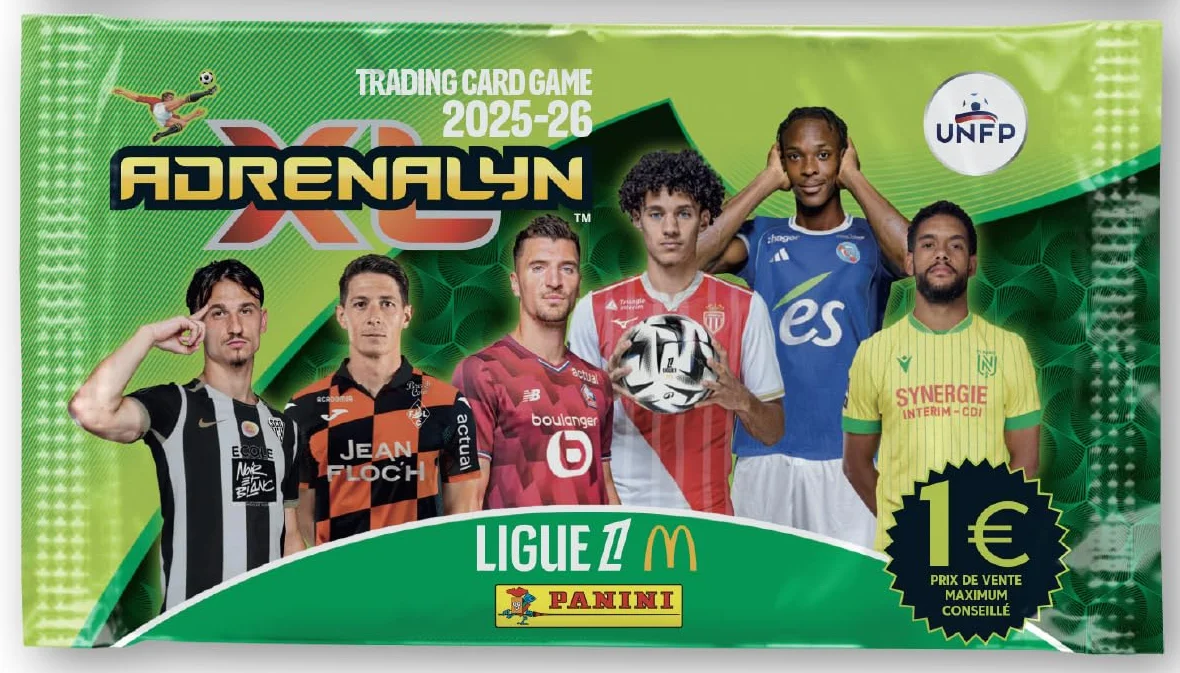 Panini ADRENALYN League 1 McDonald's 2025-2026 karty handlowe blister 7 kieszeni