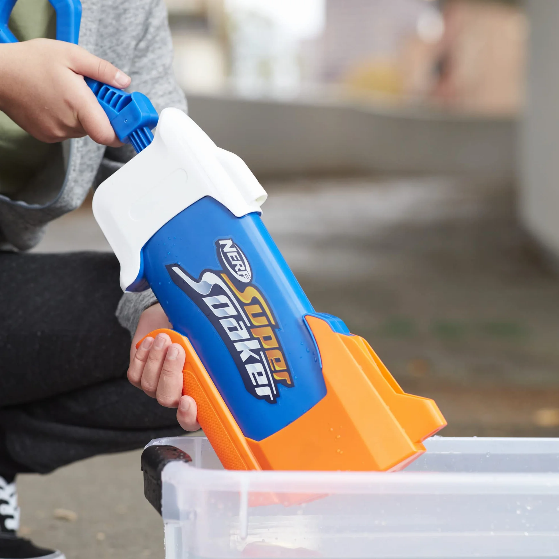 Super Soaker Nerf Rainstorm Water Blaster, podmuch wody na zewnątrz, zabawa dla dzieci, nastolatków, dorosłych