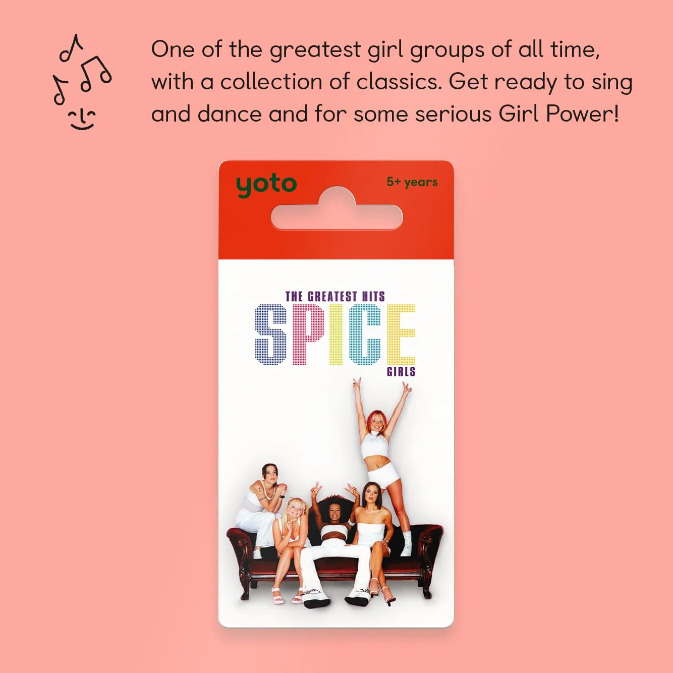 YOTO - Spice Girls: Greatest Hits - Muzyka w języku angielskim do słuchania na pudełku Story dla dzieci Player Mini, piosenki 5 lat i więcej