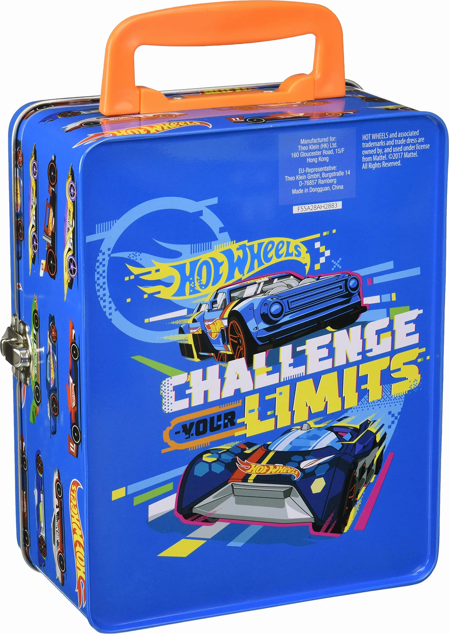 Theo Klein 2883 Walizka na samochodziki Hot Wheels | Przegródki na maks. 18 samochodzików | Zabawka przeznaczona dla dzieci powyżej 3. roku życia