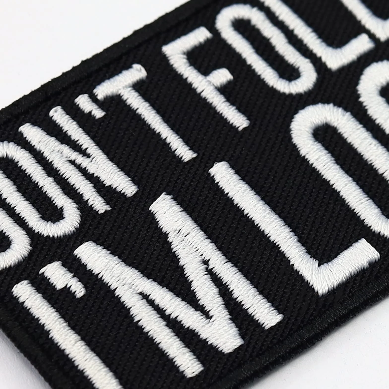 Rocker Lederweste Spruch Aufnäher Patch