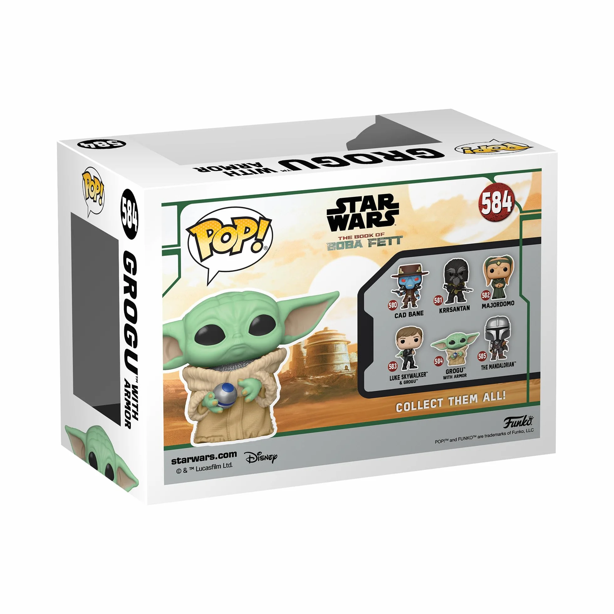 FUNKO POP! STAR WARS: Book of Boba Fett - Grogu ze zbroją