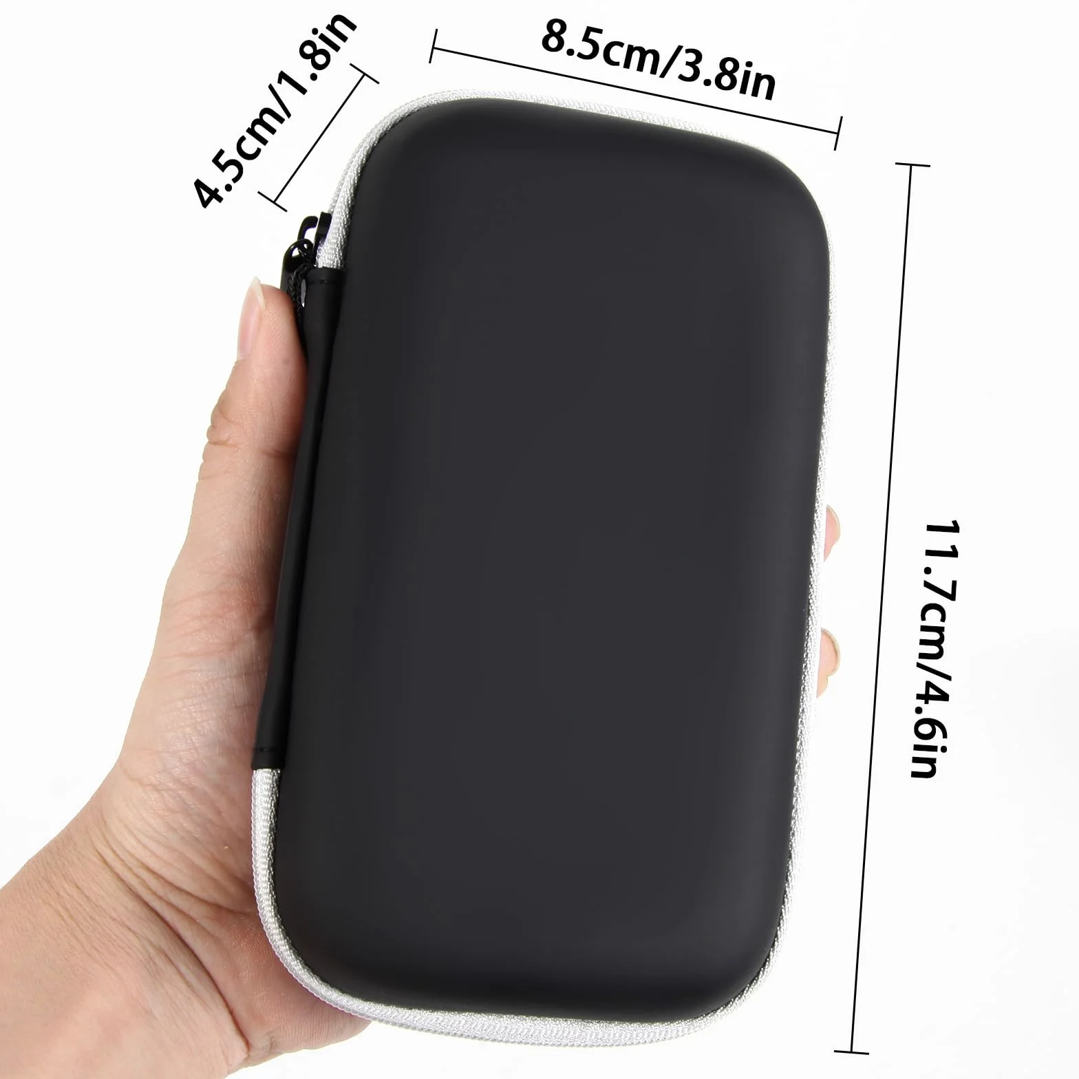 Astarama Twarda torba do przenoszenia RG35XX H przenośnej konsoli do gier, torba do przechowywania z tworzywa EVA z kieszenią z siatki na kartę SD, kabel USB typu C, podręcznik użytkownika (może nie