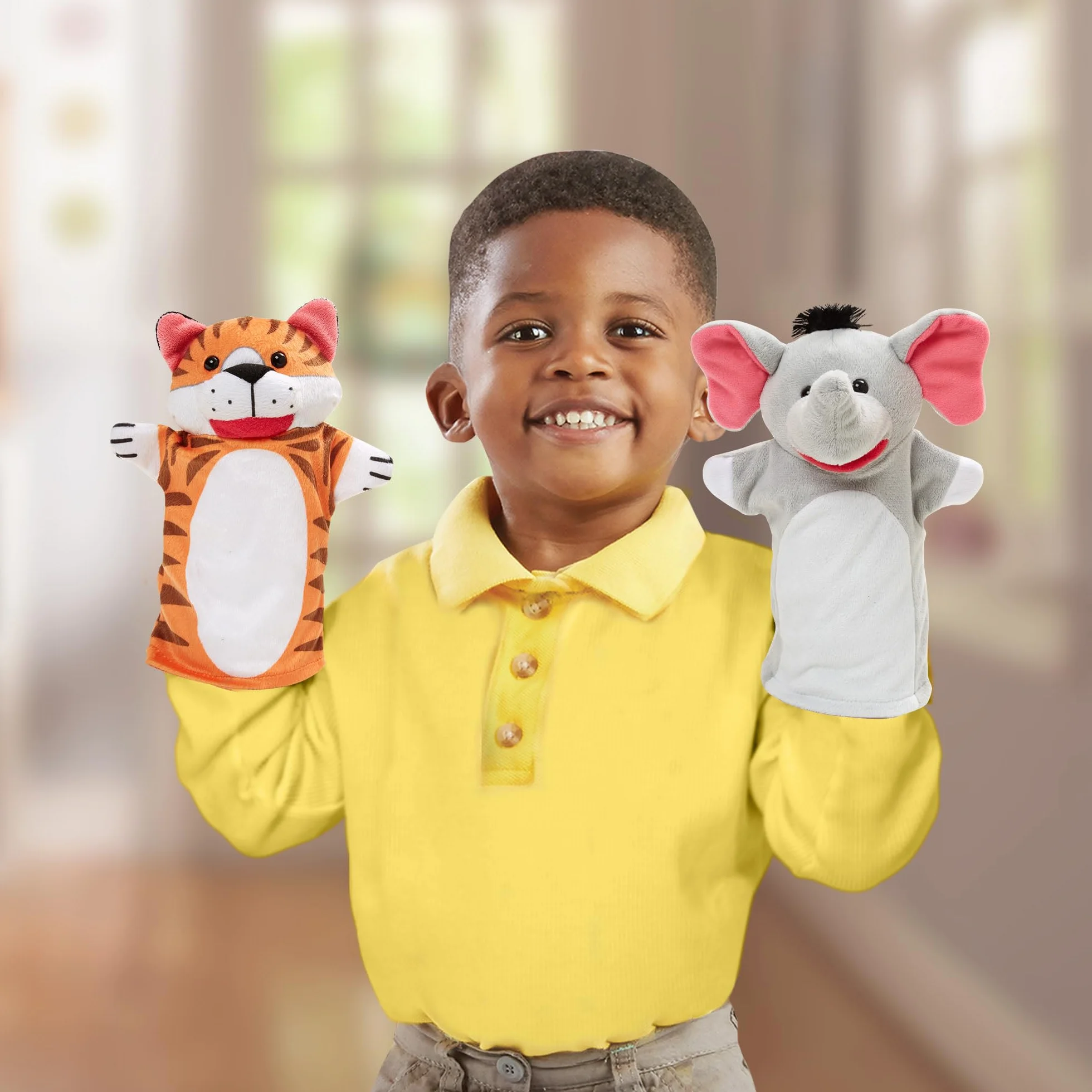 Melissa & Doug – pacynki z motywem zoo | pacynki i teatrzyki | pluszak | 2+ | prezent dla chłopca lub dziewczynki
