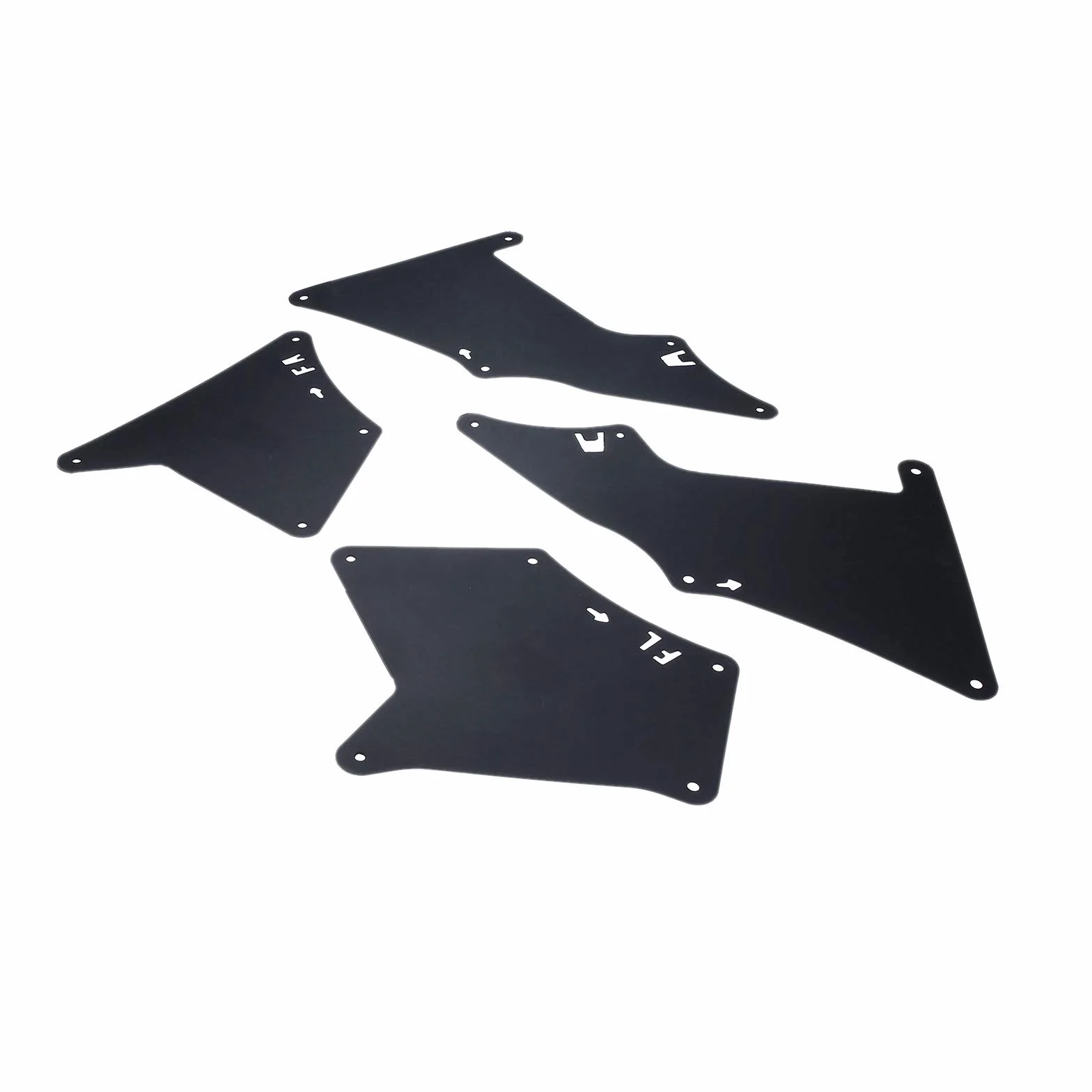 Frankberg 4 x osłona nadkola, wewnętrzny błotnik przedni i tylny do 4 Runner N21 FJ Cruiser GSJ1 Land Cruiser Prado J12 2001-2021, kolor czarny, tworzywo sztuczne, off-road, samochód