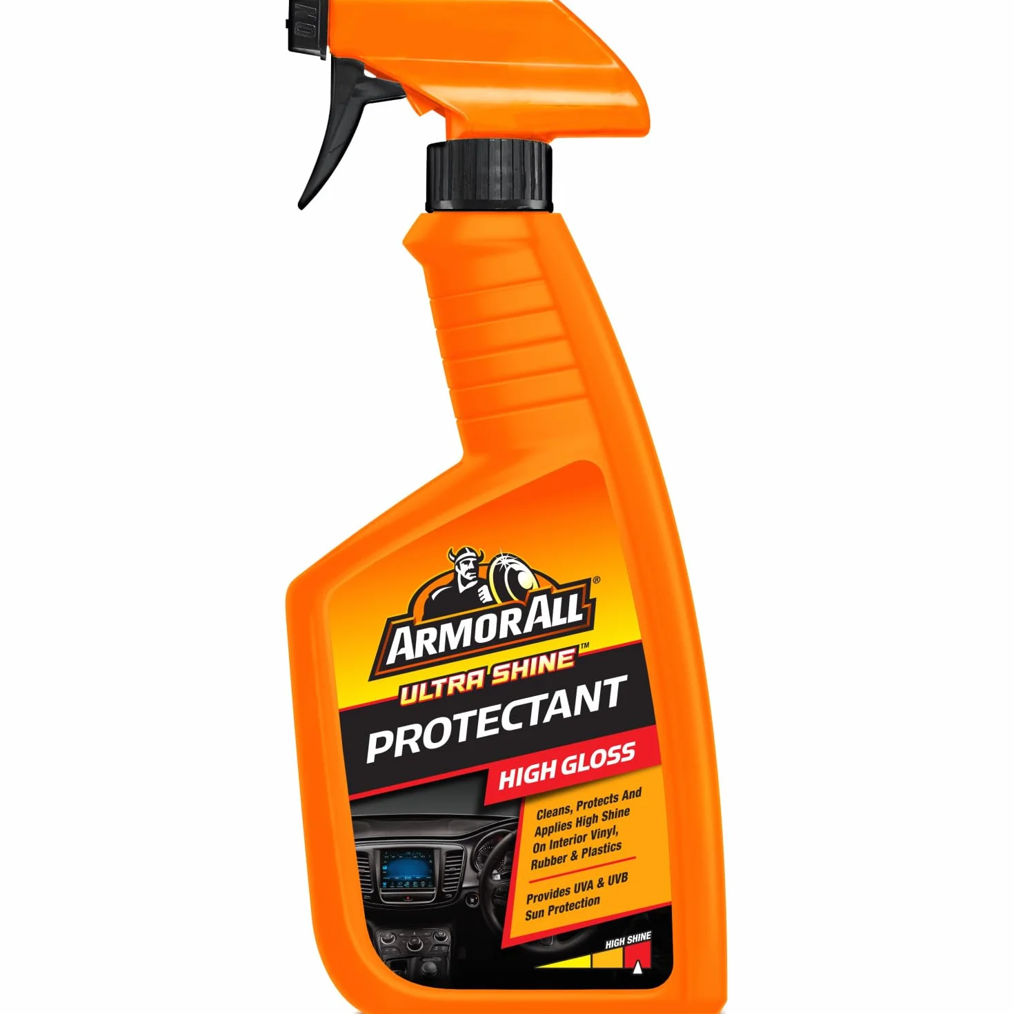 Armor All Ultra Shine środek ochronny o wysokim połysku 500 ml do wnętrza samochodu guma winyl ochrona UV