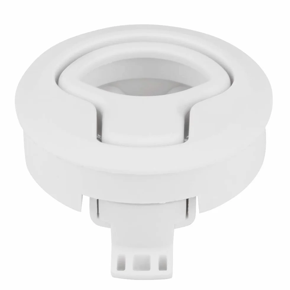 Zamki do drzwi łodzi, uniwersalne plastikowe zamknięcie zatrzaskowe 6 cm, zamknięcie zatrzaskowe do klapy drucianej do 1,8-calowego kampera i jatcha (białe)