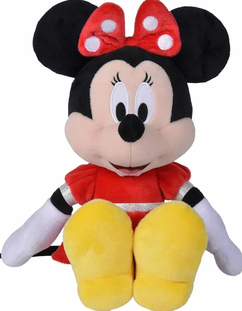 Disney - Minnie, 35 cm, czarny, czerwony, żółty, pluszowy, od 0 miesięcy