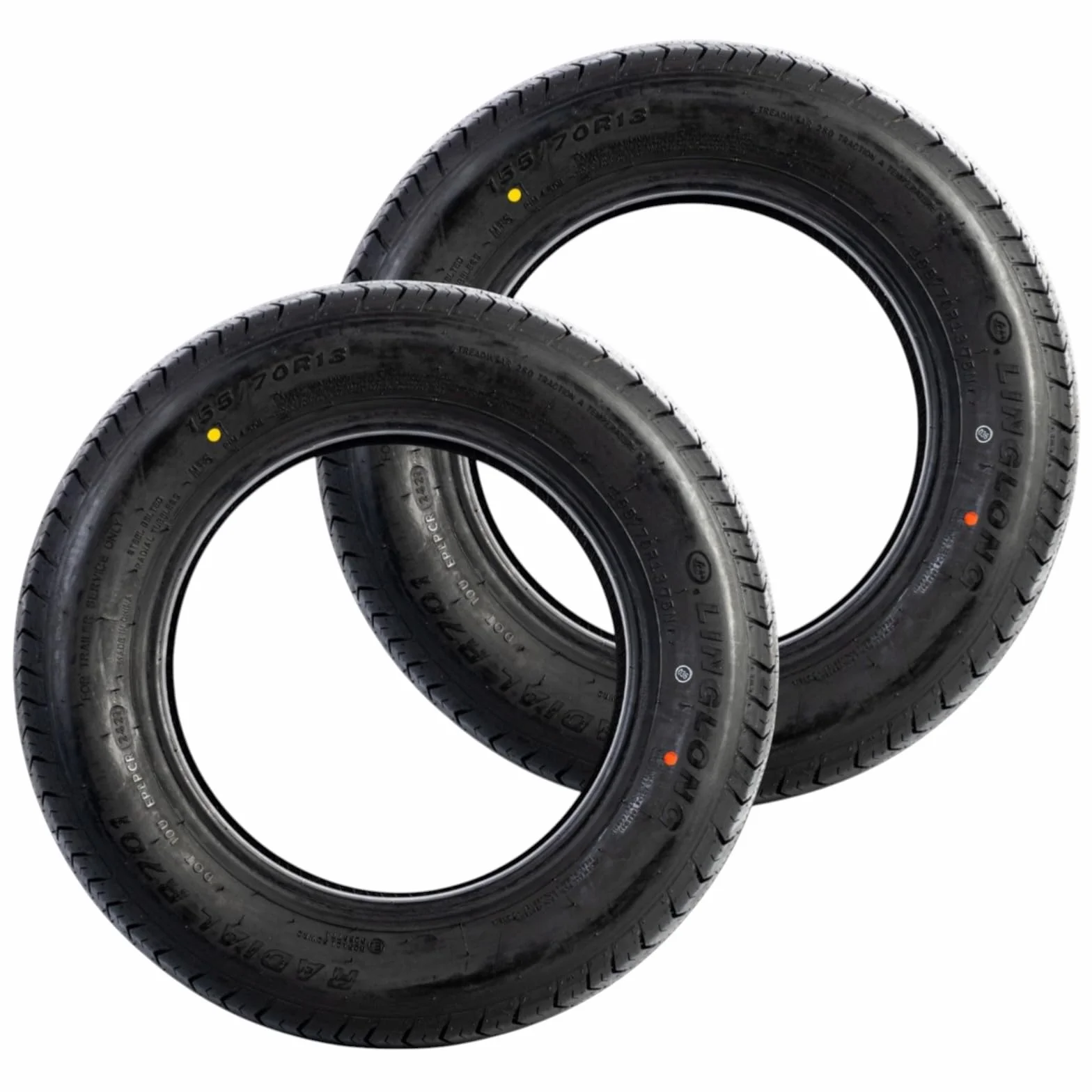UNITRAILER Zestaw 2 szt. opon Linglong 155/70 R13 75N do przyczep