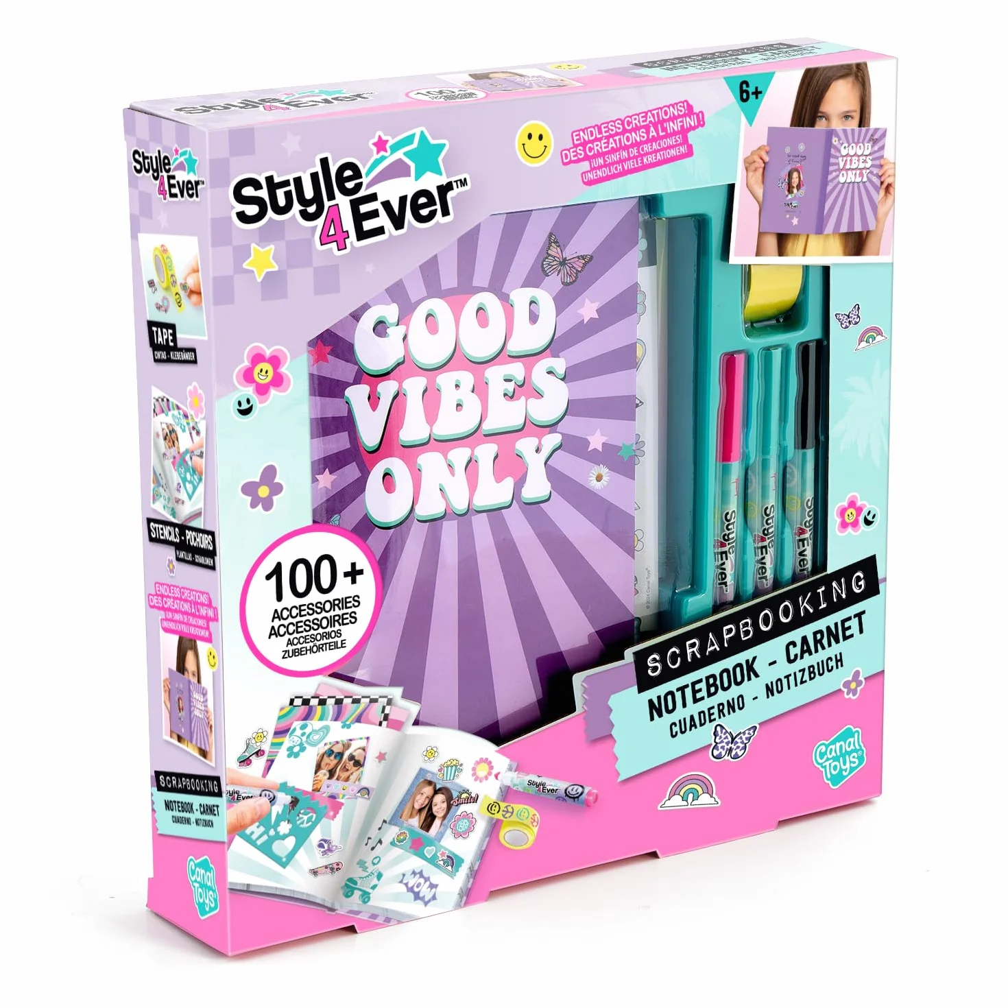 Canal Toys Styl do scrapbookingu Ever-Pretty Secret Notebook-OFG 298, Fioletowy